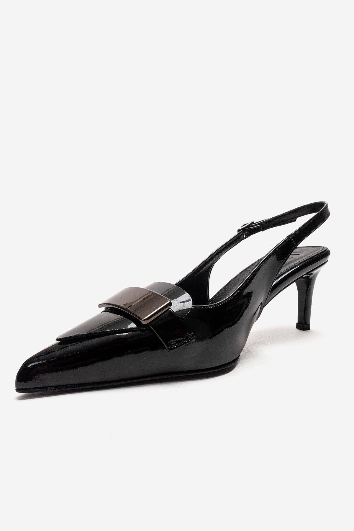 SOLLENNE - Black Stiletto Pump (Women)