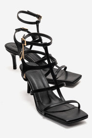 Viento - Black Stiletto Heel Shoe (Women)