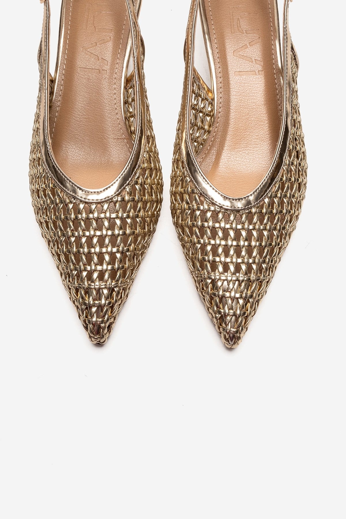 Orelis - Gold Kitten Heel Shoe (Women)