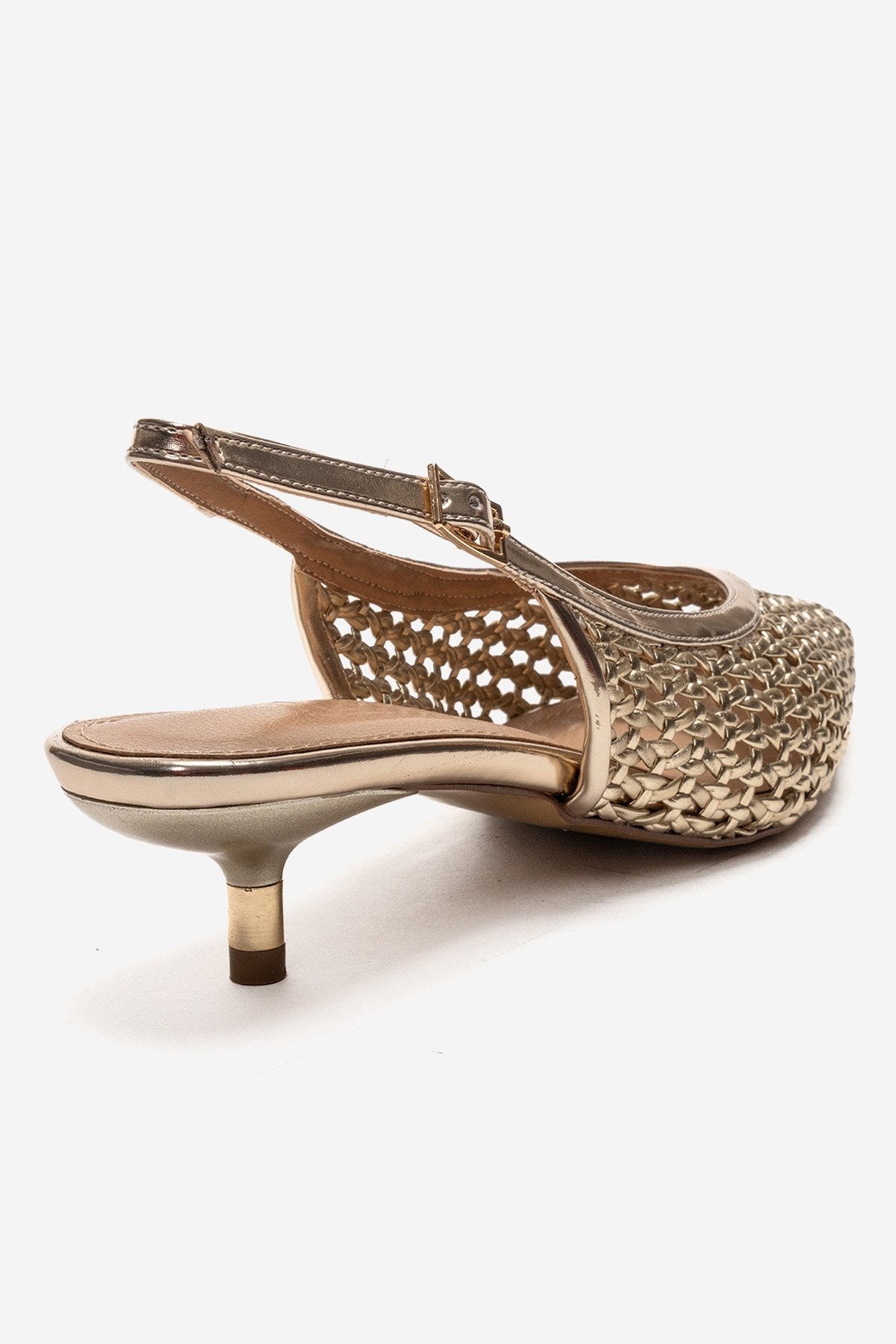 Orelis - Gold Kitten Heel Shoe (Women)