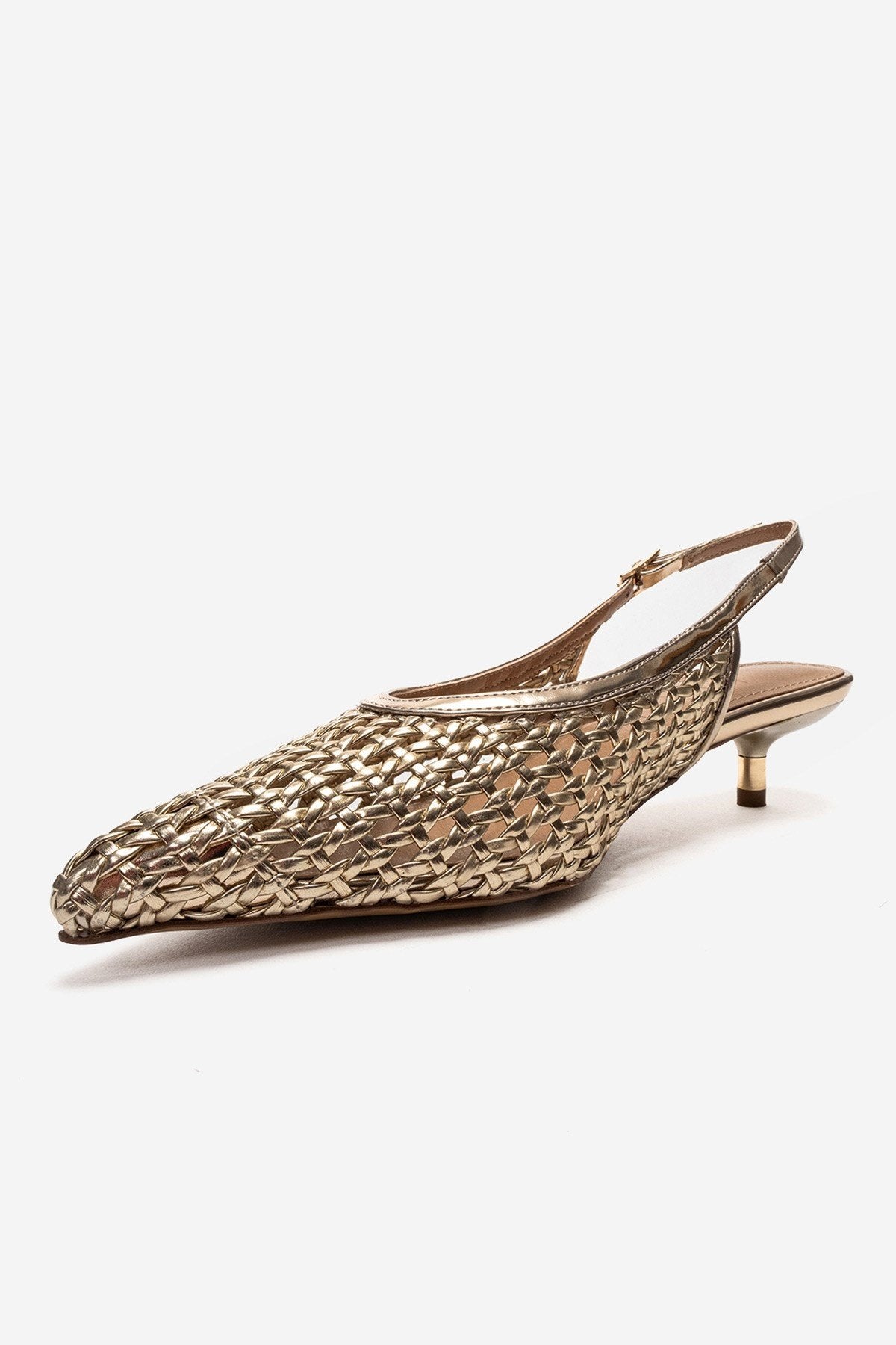 Orelis - Gold Kitten Heel Shoe (Women)