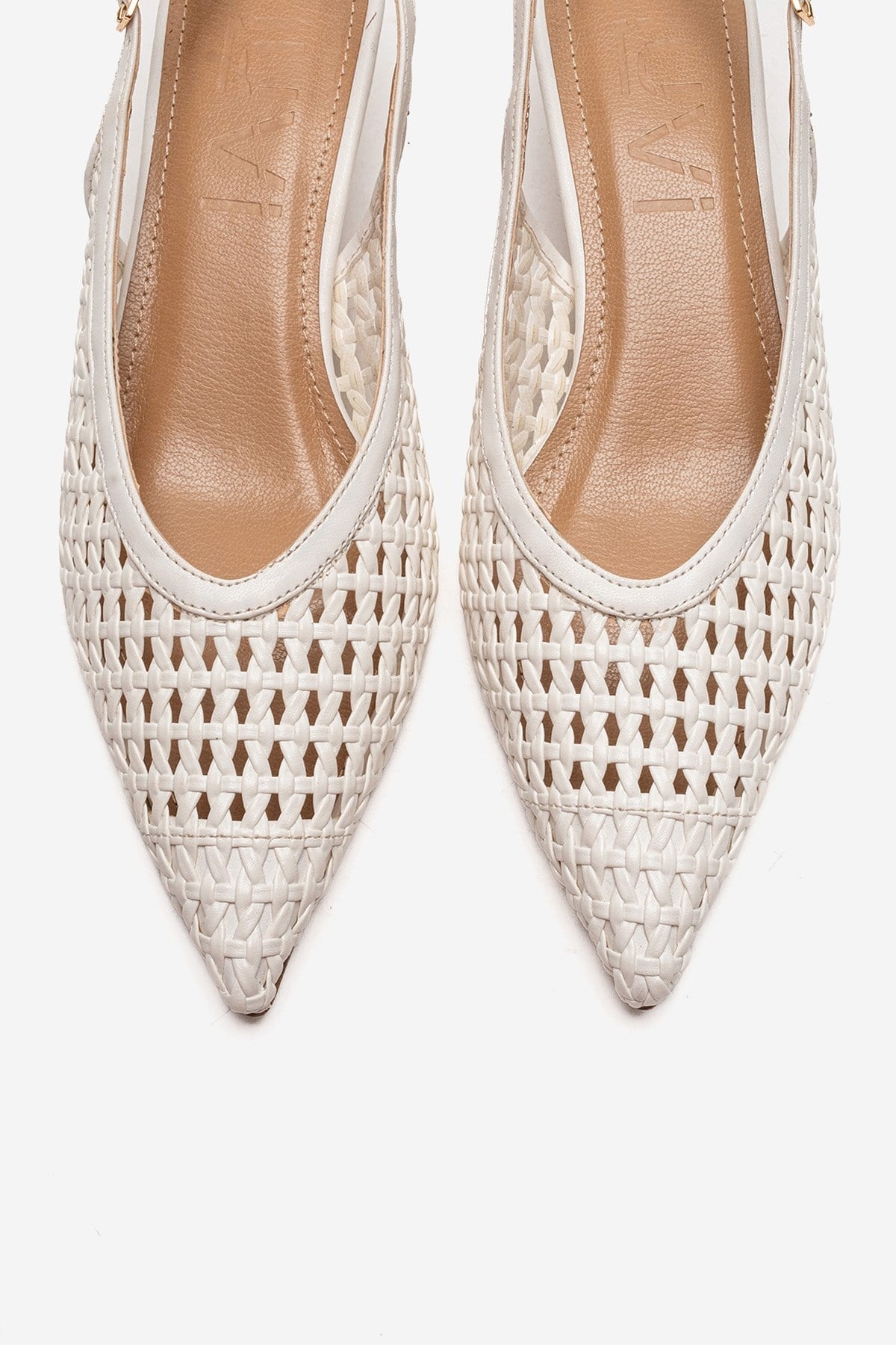 Orelis - White Kitten Heel (Women)