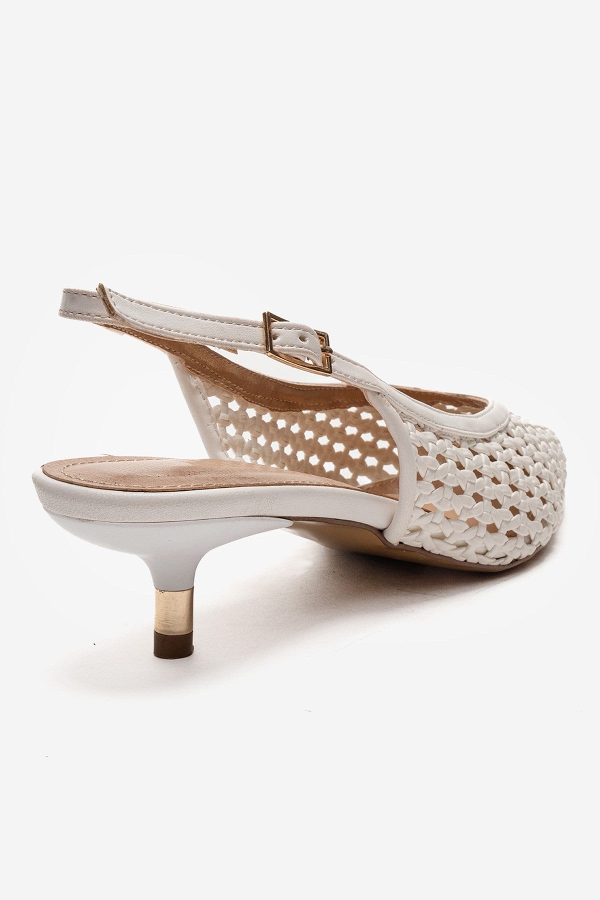Orelis - White Kitten Heel (Women)