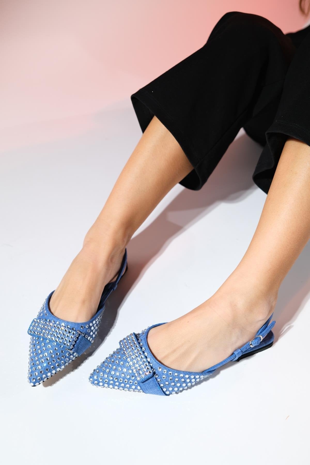Kelp - Denim Blue Flat Sandal (Women)