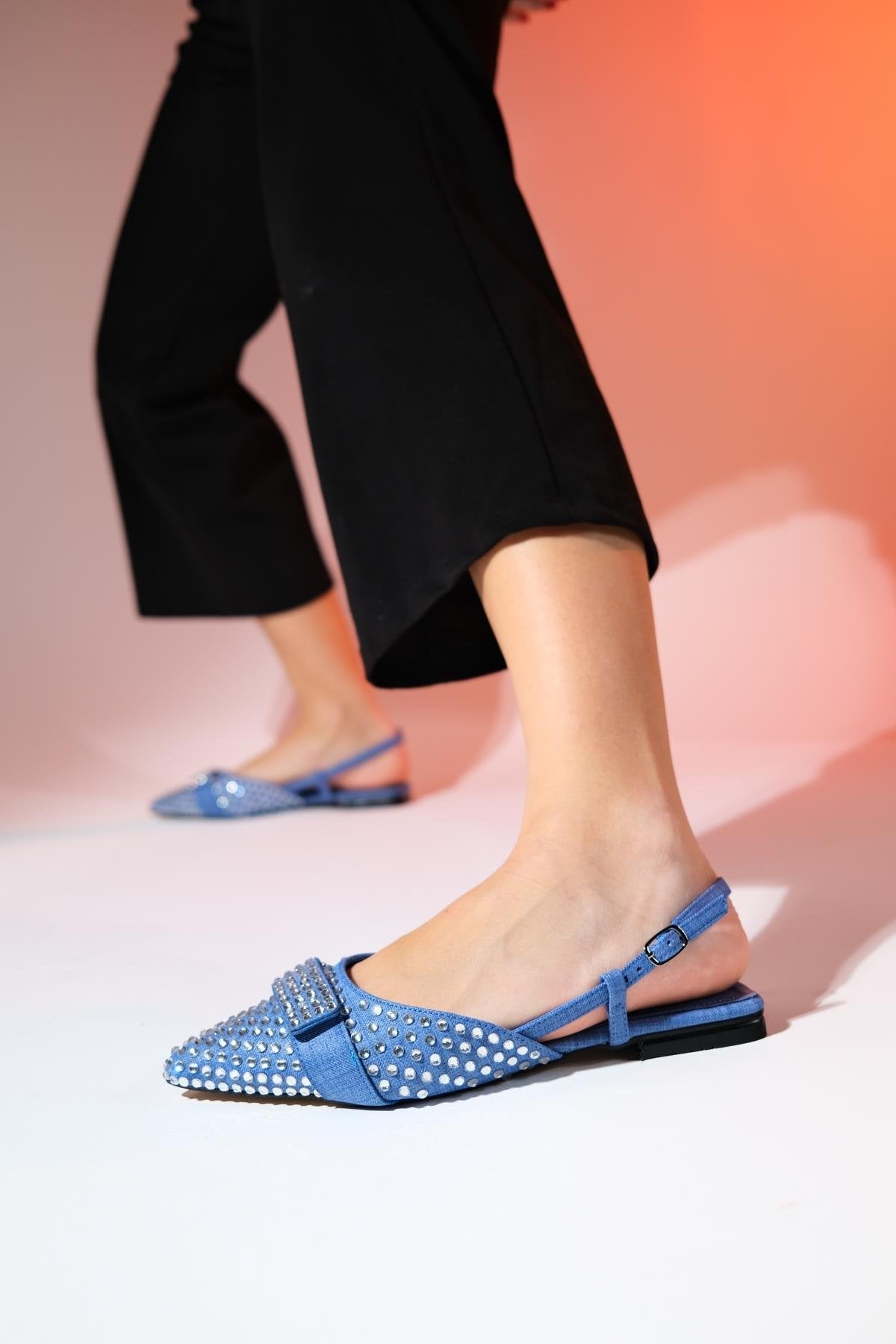 Kelp - Denim Blue Flat Sandal (Women)