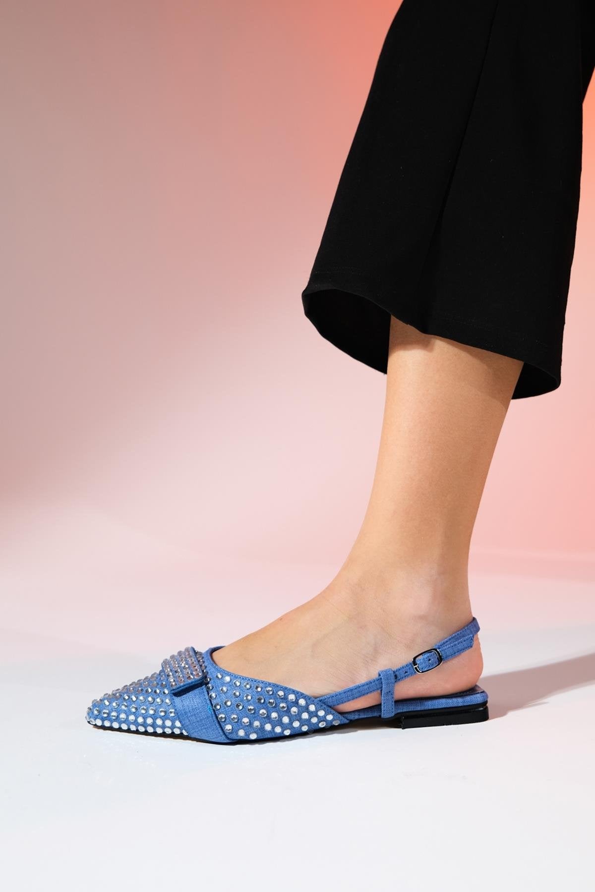 Kelp - Denim Blue Flat Sandal (Women)