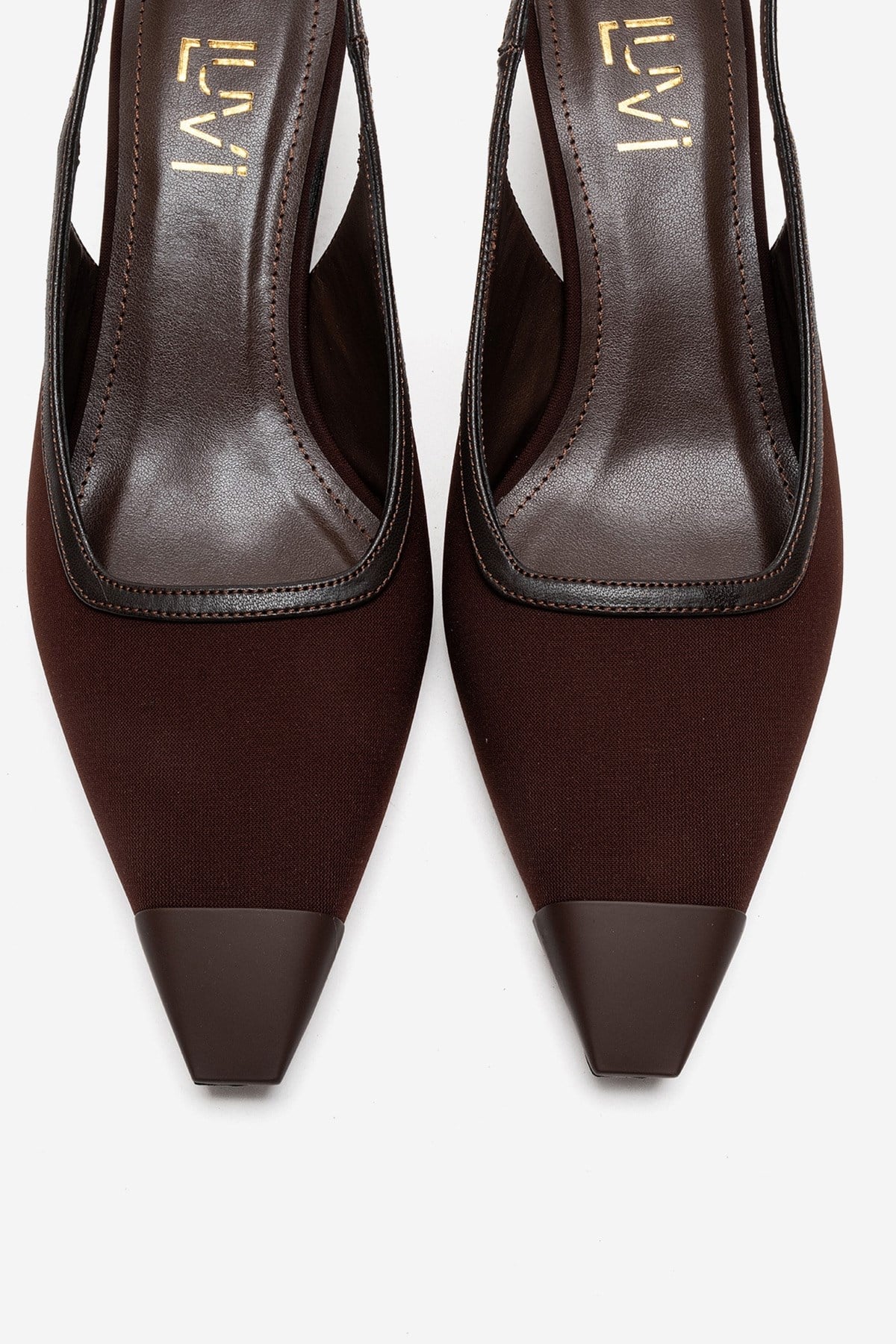 HILDA - Brown Block Heel Pump (Women)