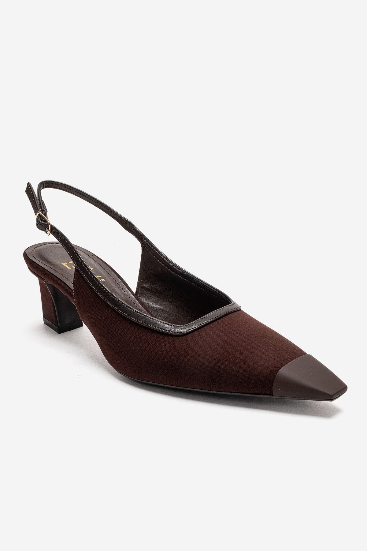 HILDA - Brown Block Heel Pump (Women)