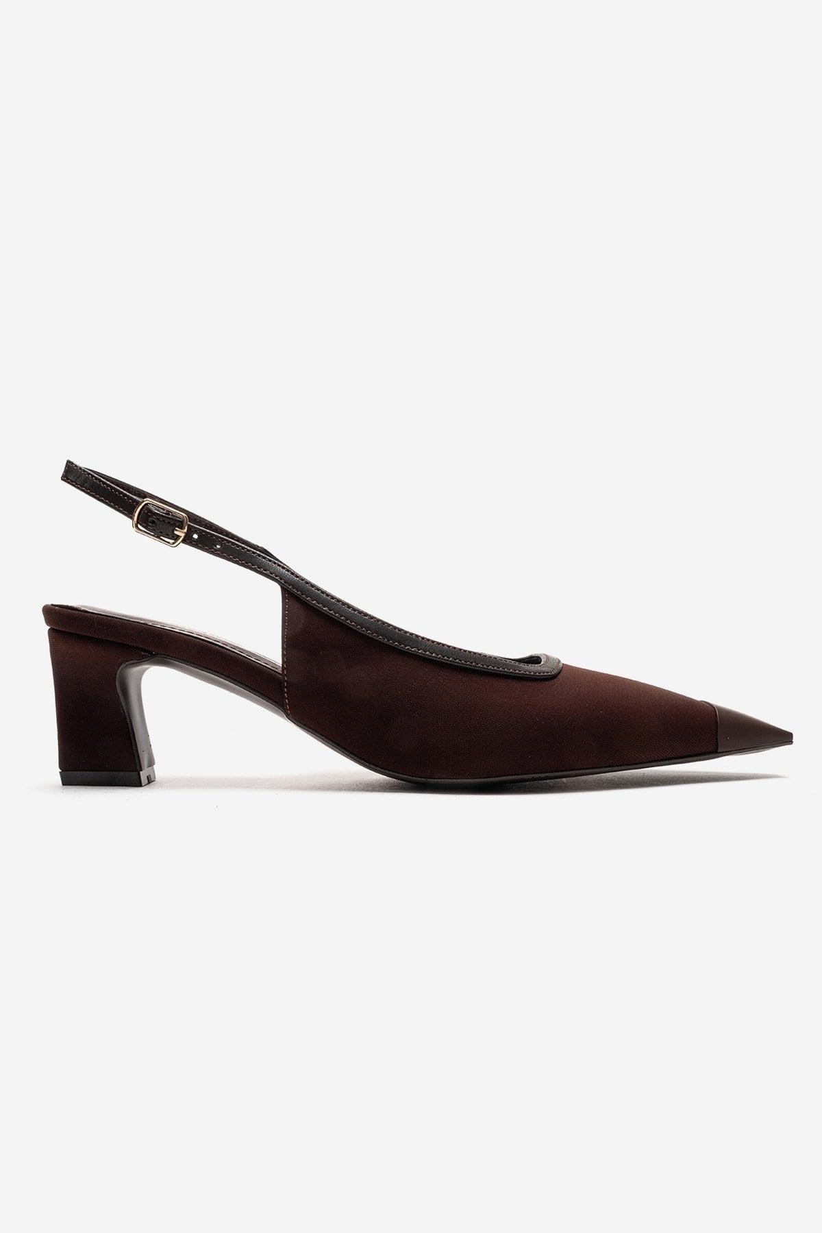 HILDA - Brown Block Heel Pump (Women)