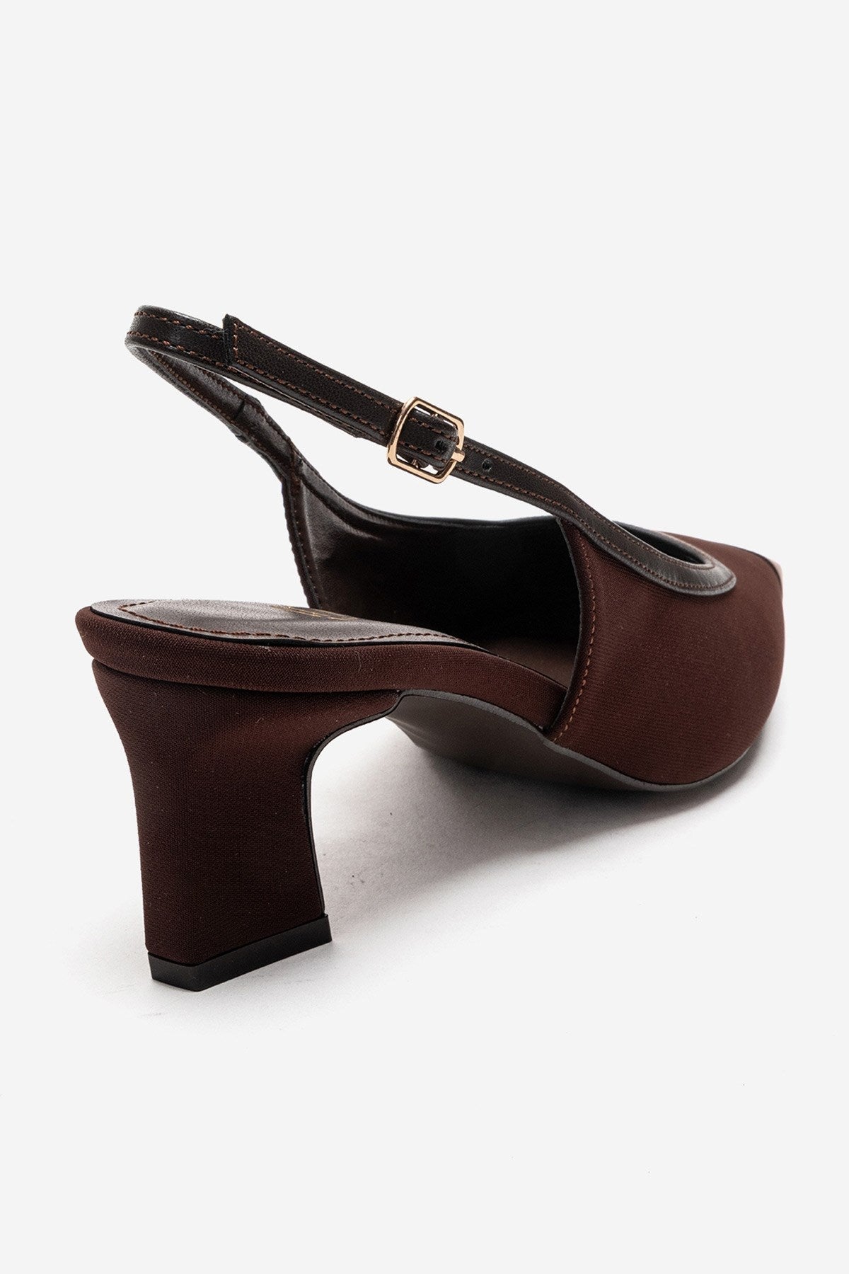 HILDA - Brown Block Heel Pump (Women)