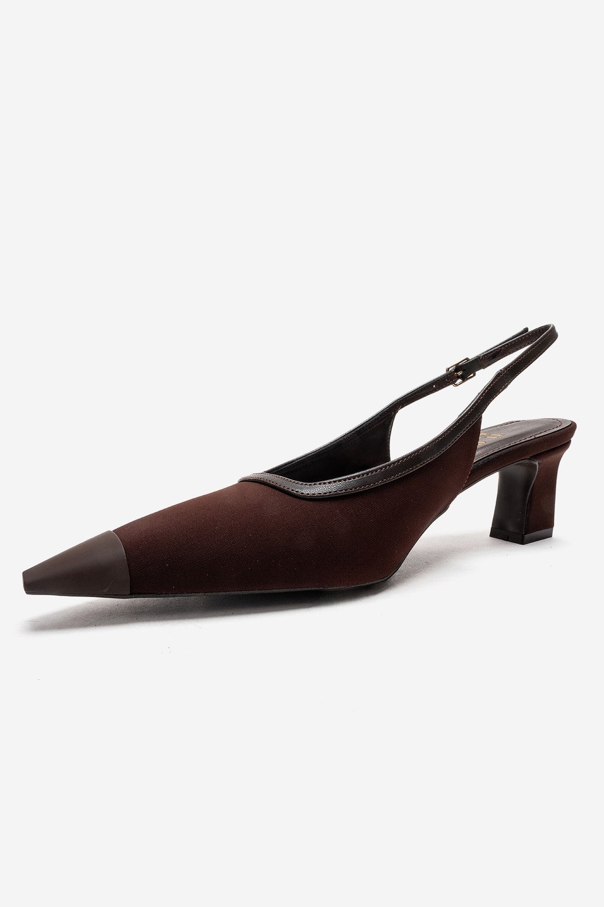 HILDA - Brown Block Heel Pump (Women)