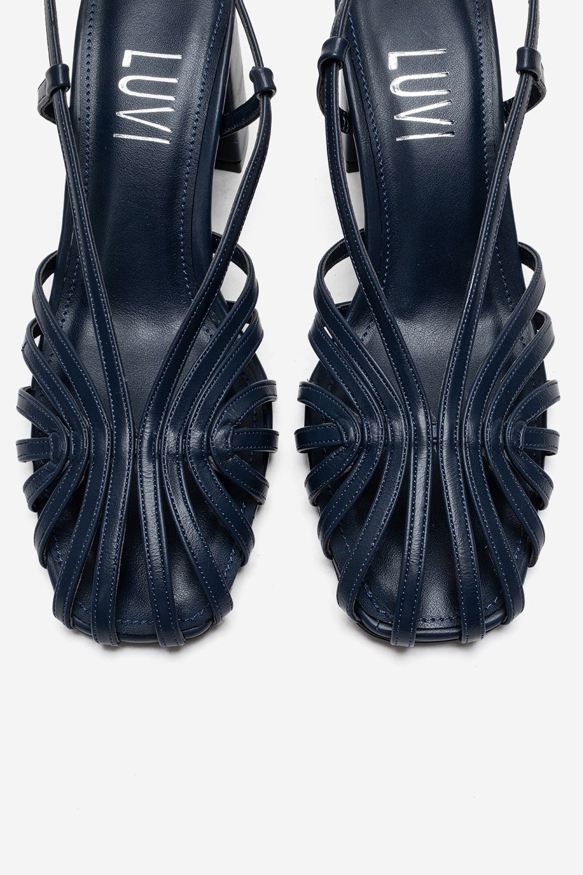 WILDA - Navy Block Heel Pump (Women)