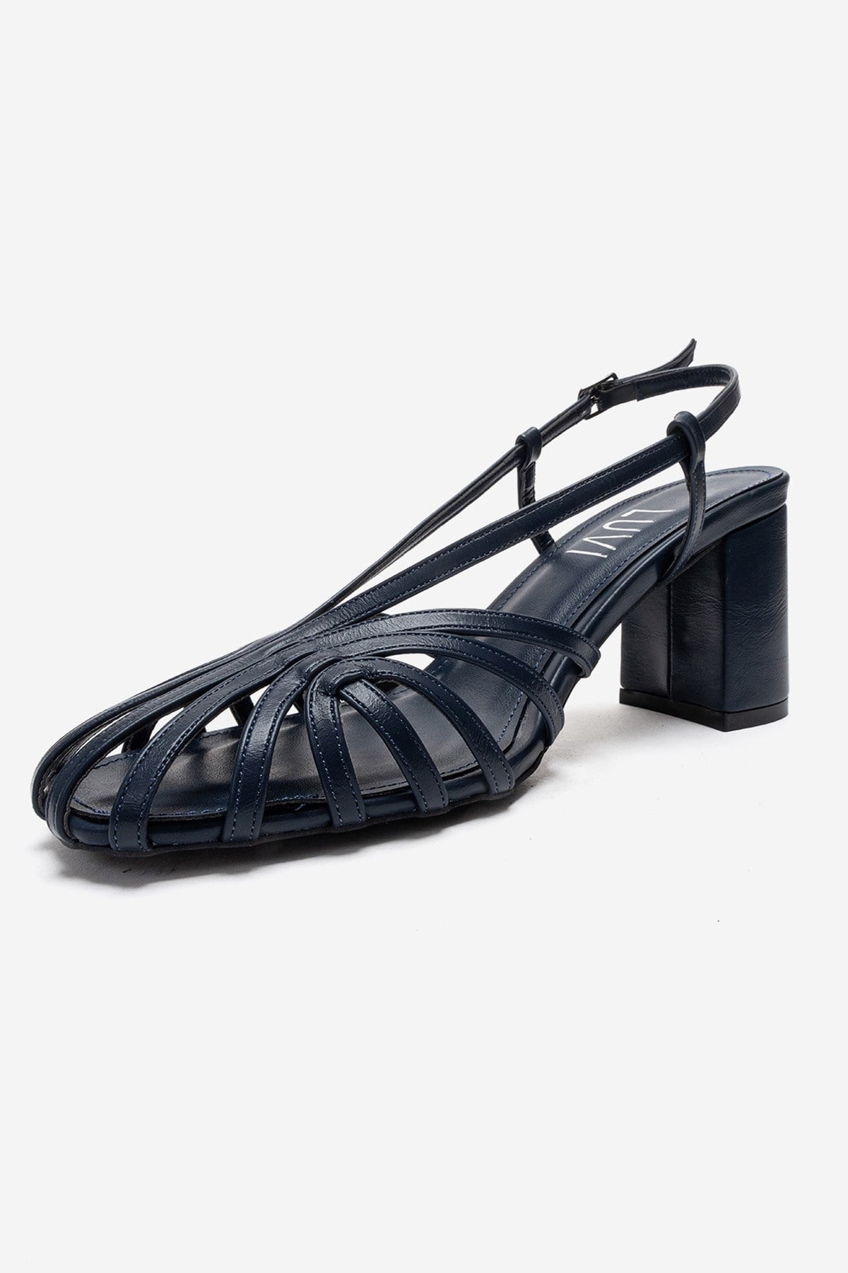 WILDA - Navy Block Heel Pump (Women)