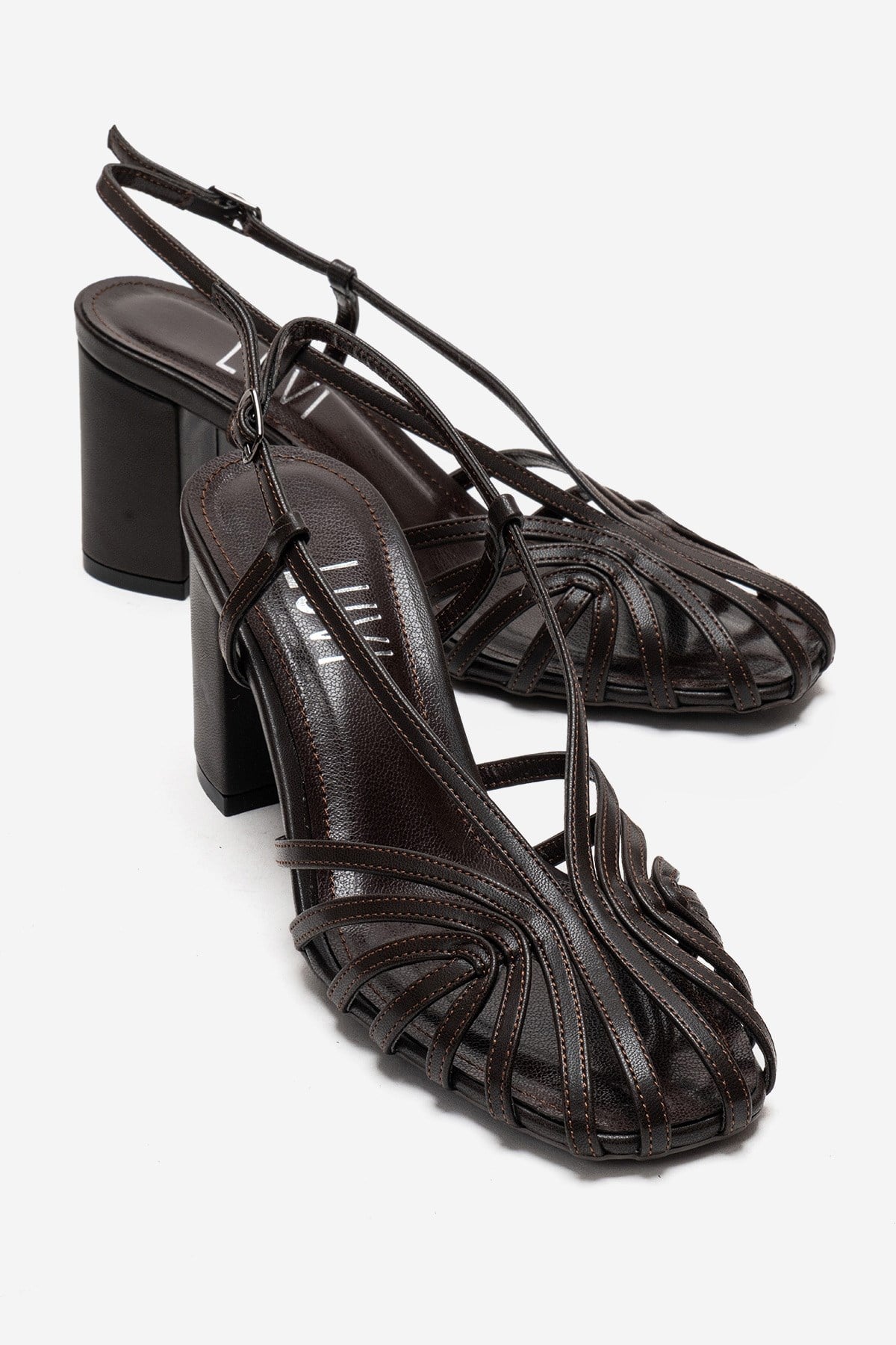 WILDA - Brown Block Heel Pump (Women)