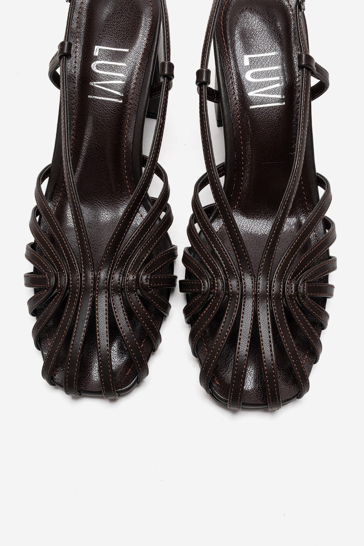 WILDA - Brown Block Heel Pump (Women)
