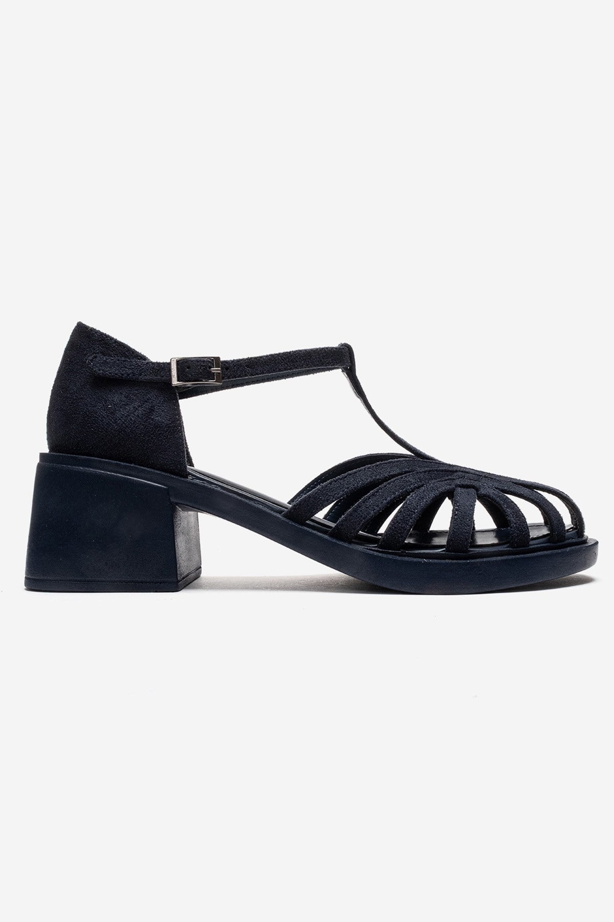 NOLANA - Navy Block Heel Sandal (Women)