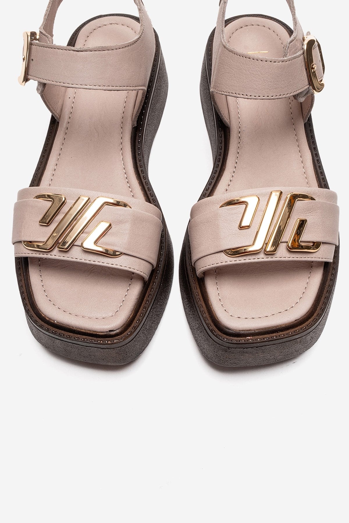 LONE - Off-White Genuine Leather Chunky Platform Sandal (Women)
