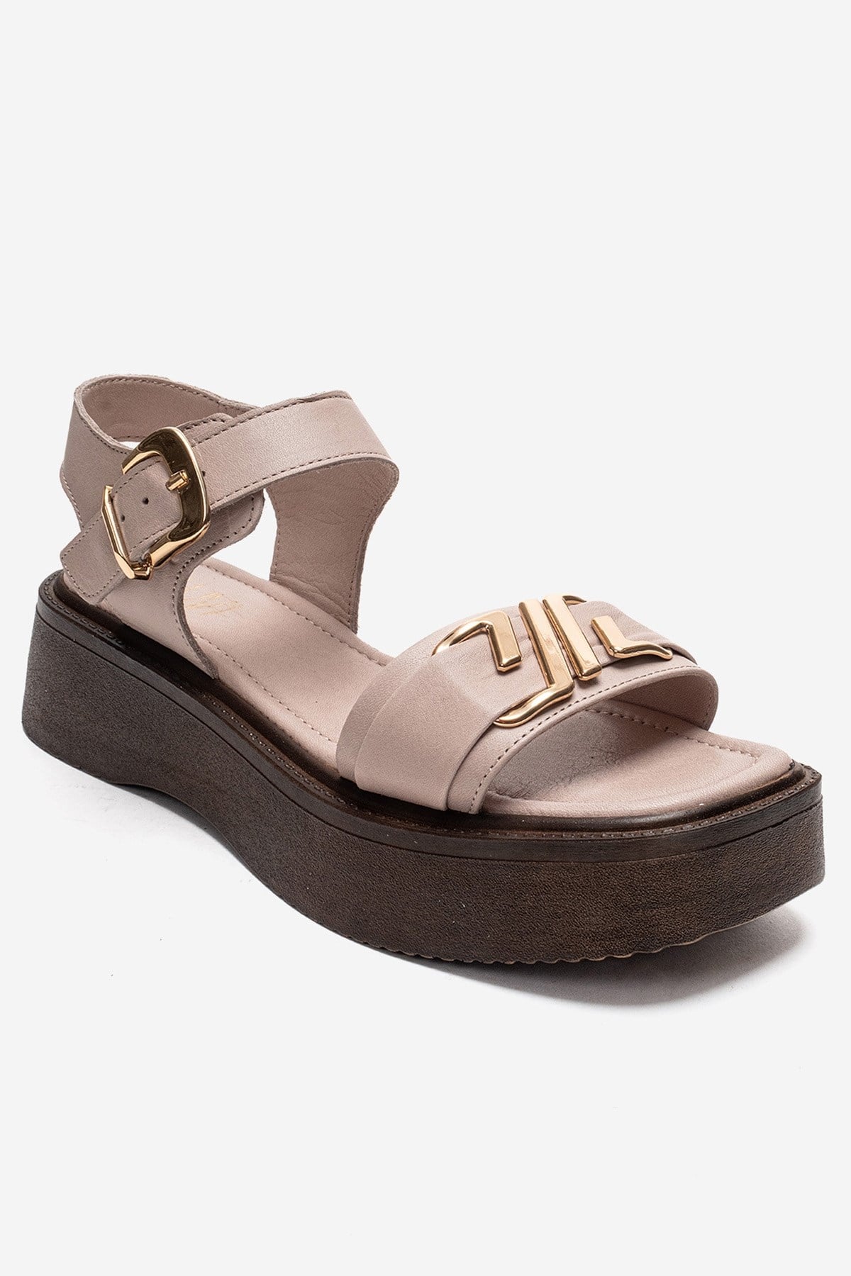 LONE - Off-White Genuine Leather Chunky Platform Sandal (Women)
