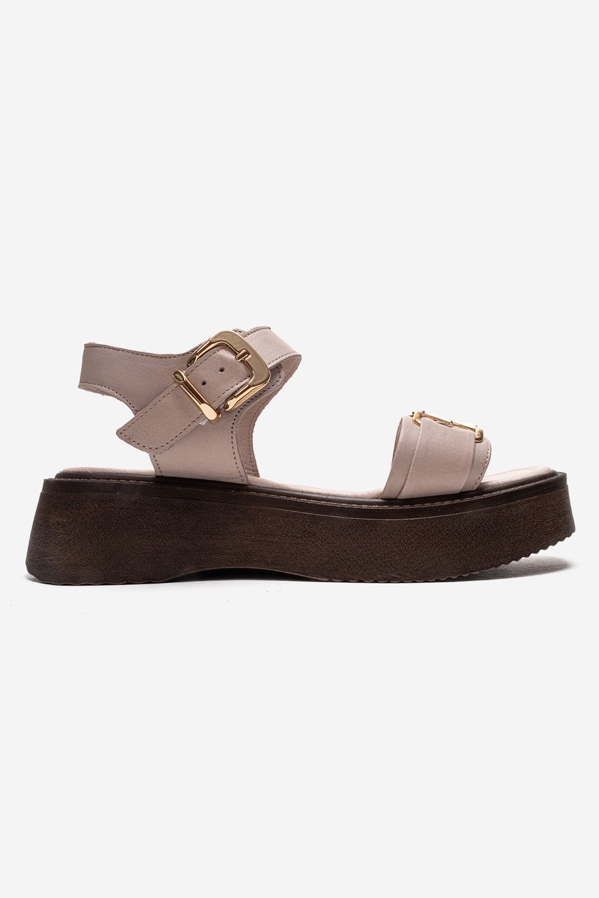 LONE - Off-White Genuine Leather Chunky Platform Sandal (Women)