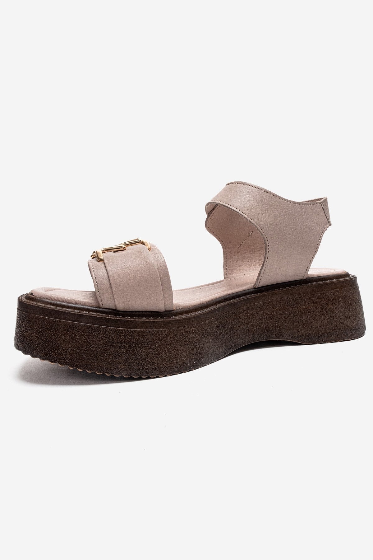 LONE - Off-White Genuine Leather Chunky Platform Sandal (Women)