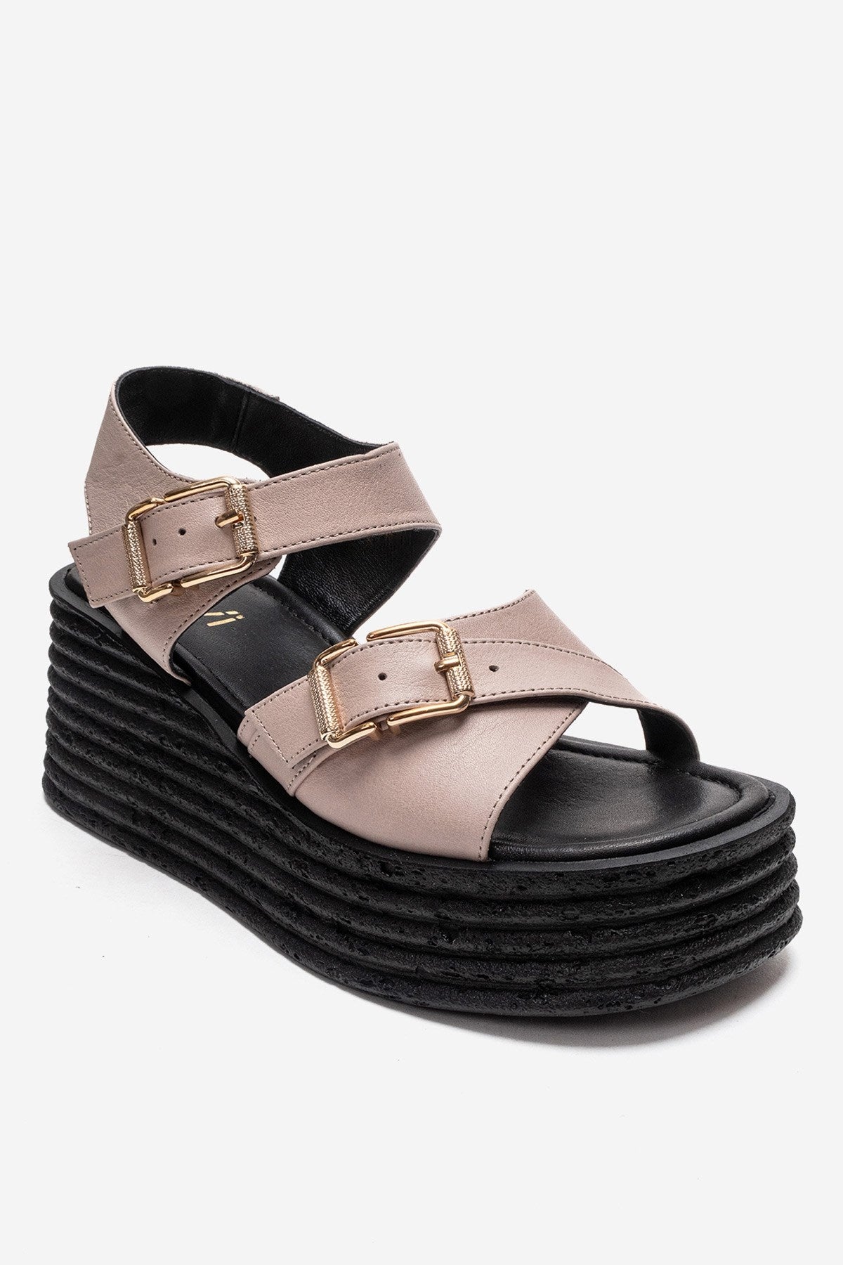 MIRETTE - Off-White Genuine Leather Platform Sandal (Women)