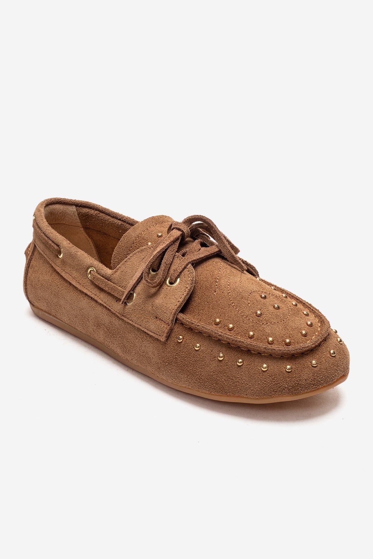 CUESTA - Taupe Genuine Leather Loafer Shoe (Women)
