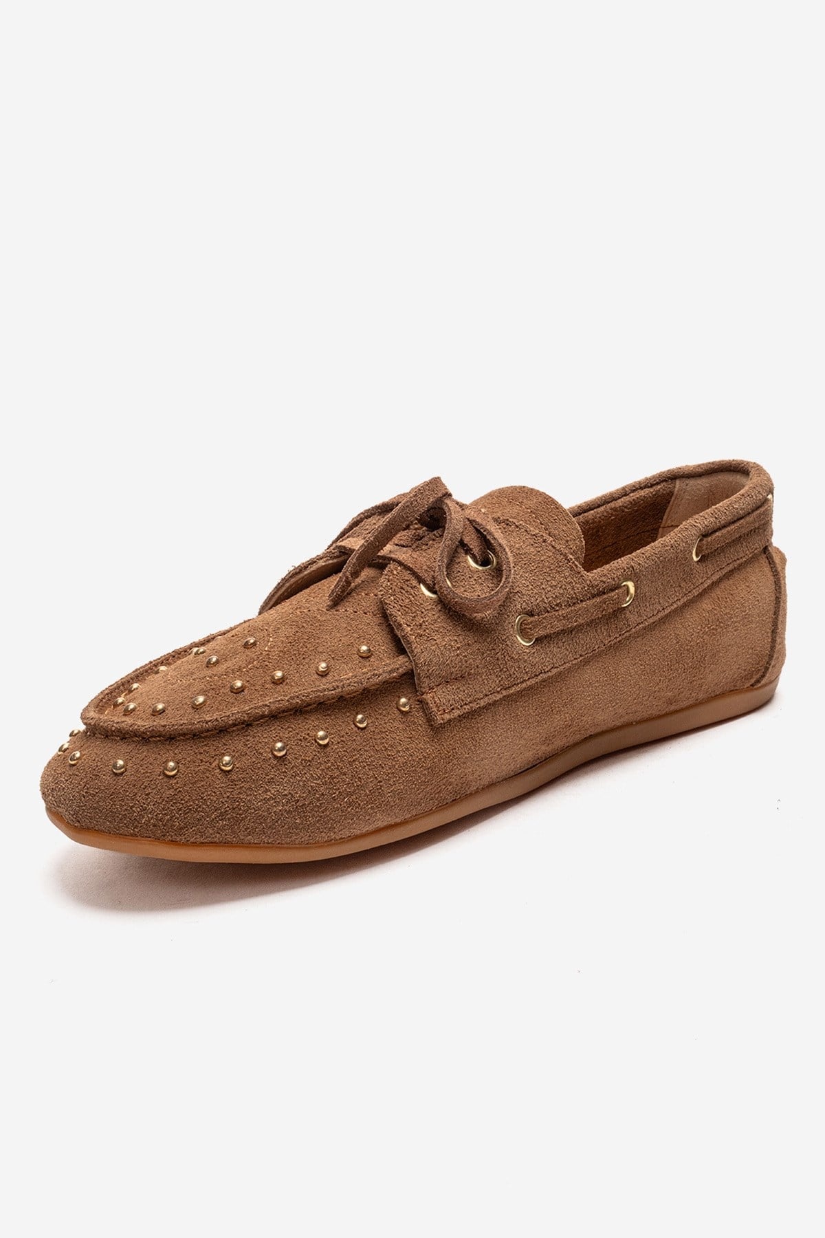 CUESTA - Taupe Genuine Leather Loafer Shoe (Women)