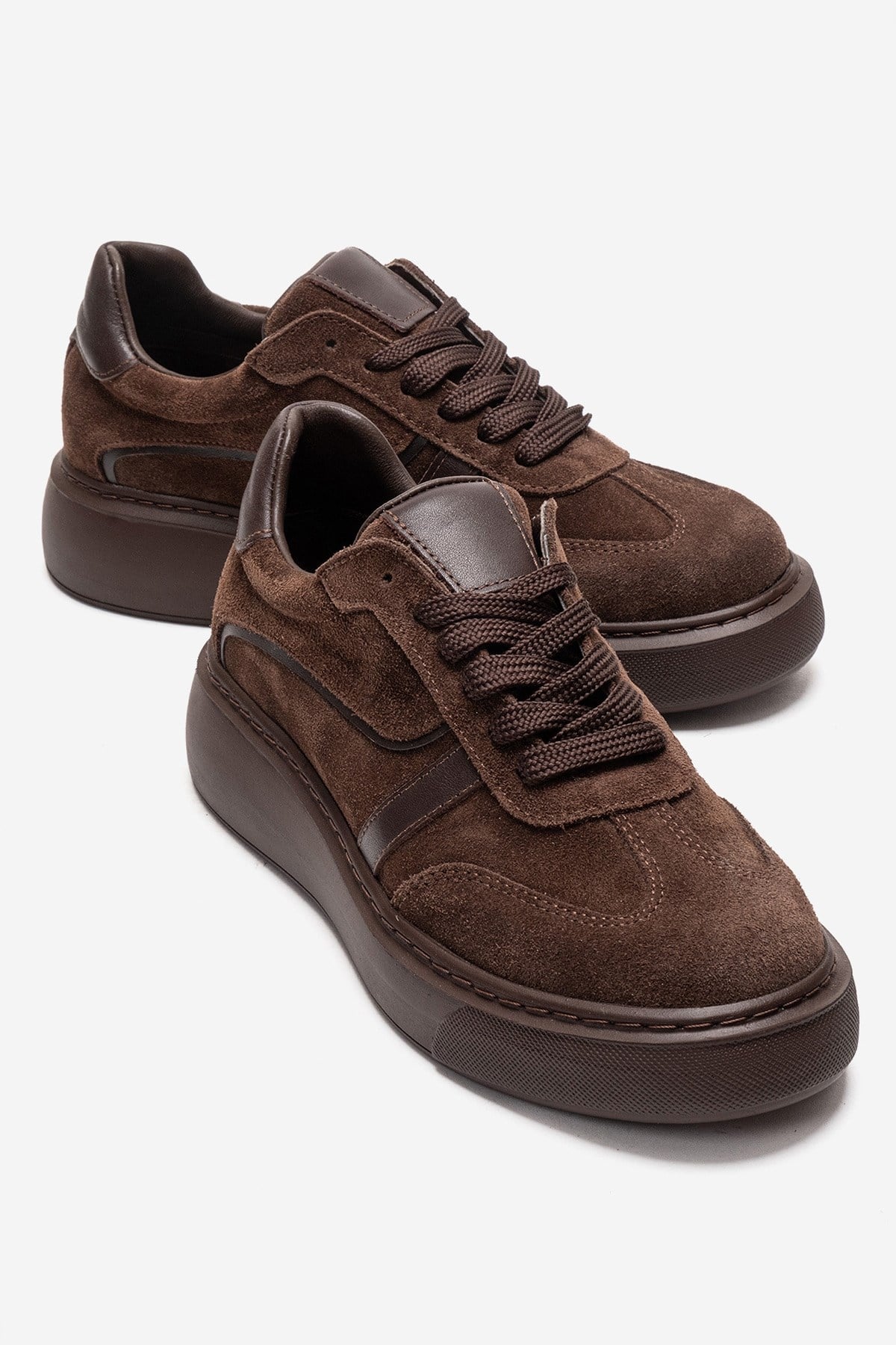 IVARA - Brown Suede Genuine Leather Everyday Sneaker (Women)