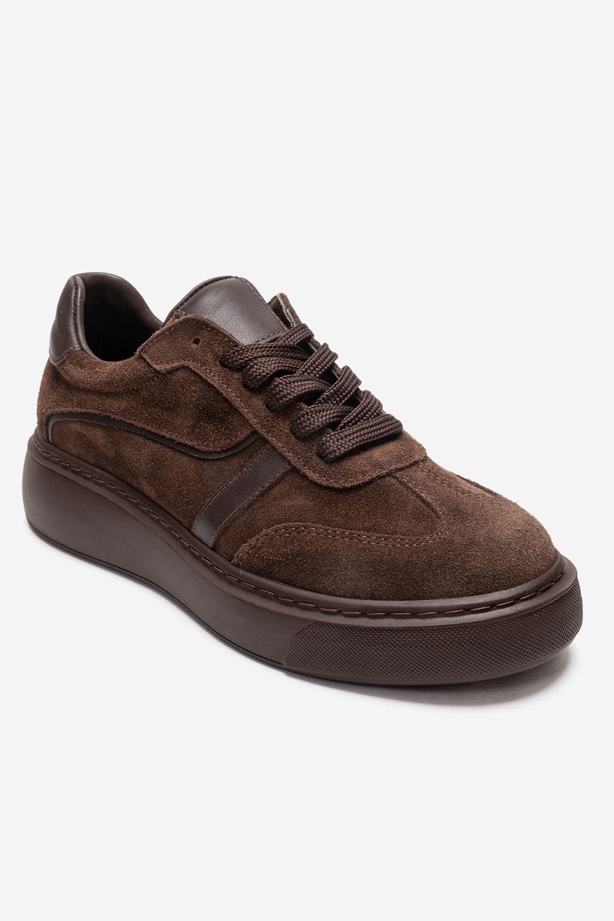 IVARA - Brown Suede Genuine Leather Everyday Sneaker (Women)