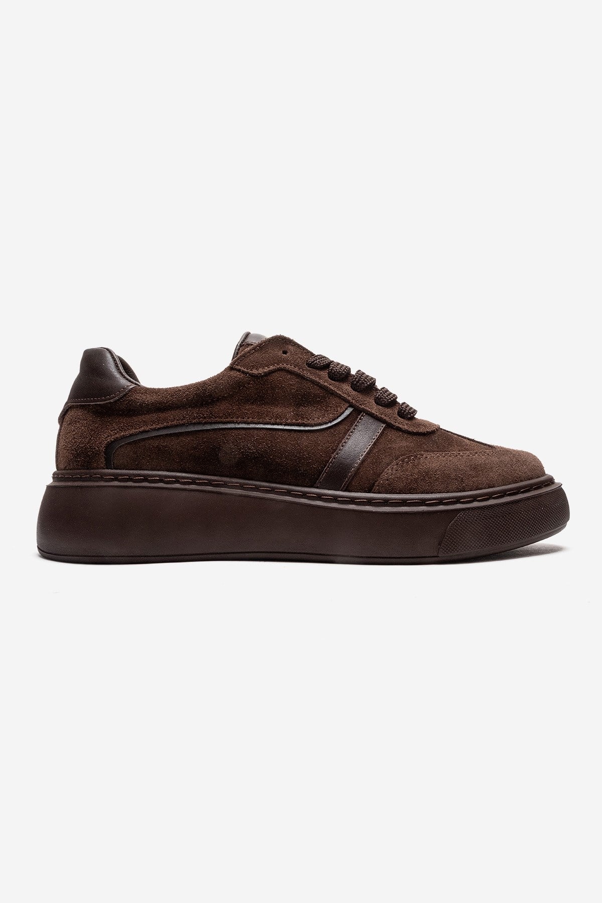 IVARA - Brown Suede Genuine Leather Everyday Sneaker (Women)