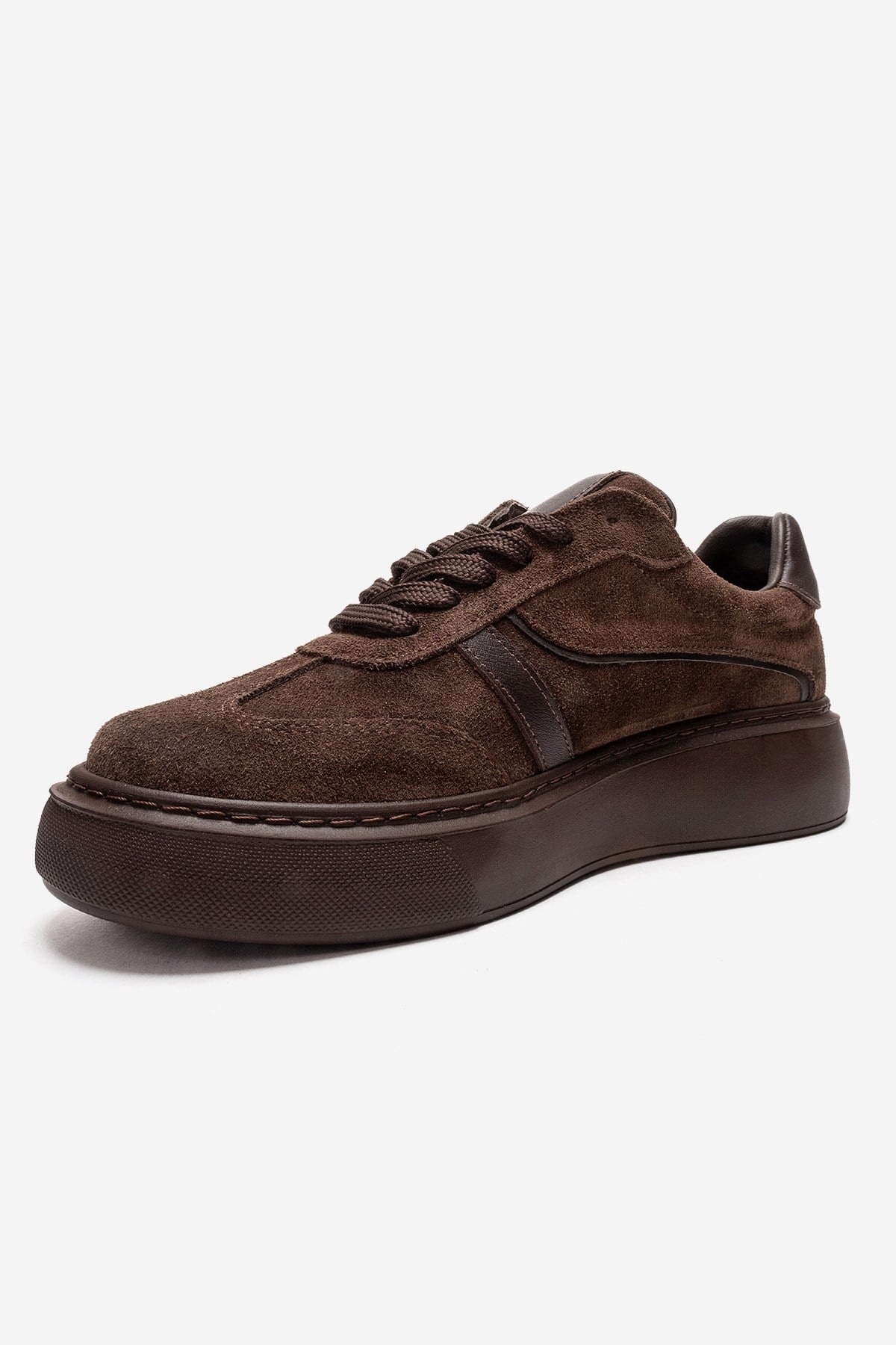 IVARA - Brown Suede Genuine Leather Everyday Sneaker (Women)