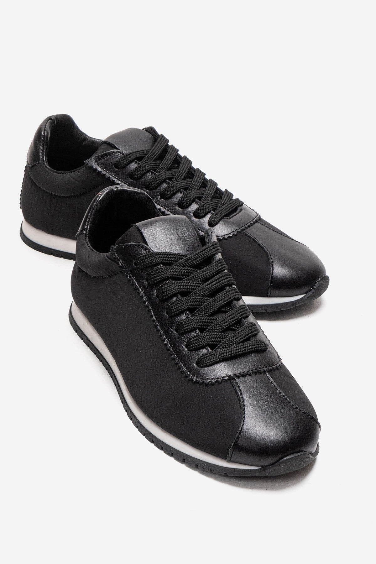 UNICA - Black Genuine Leather Sport Shoe (Women)