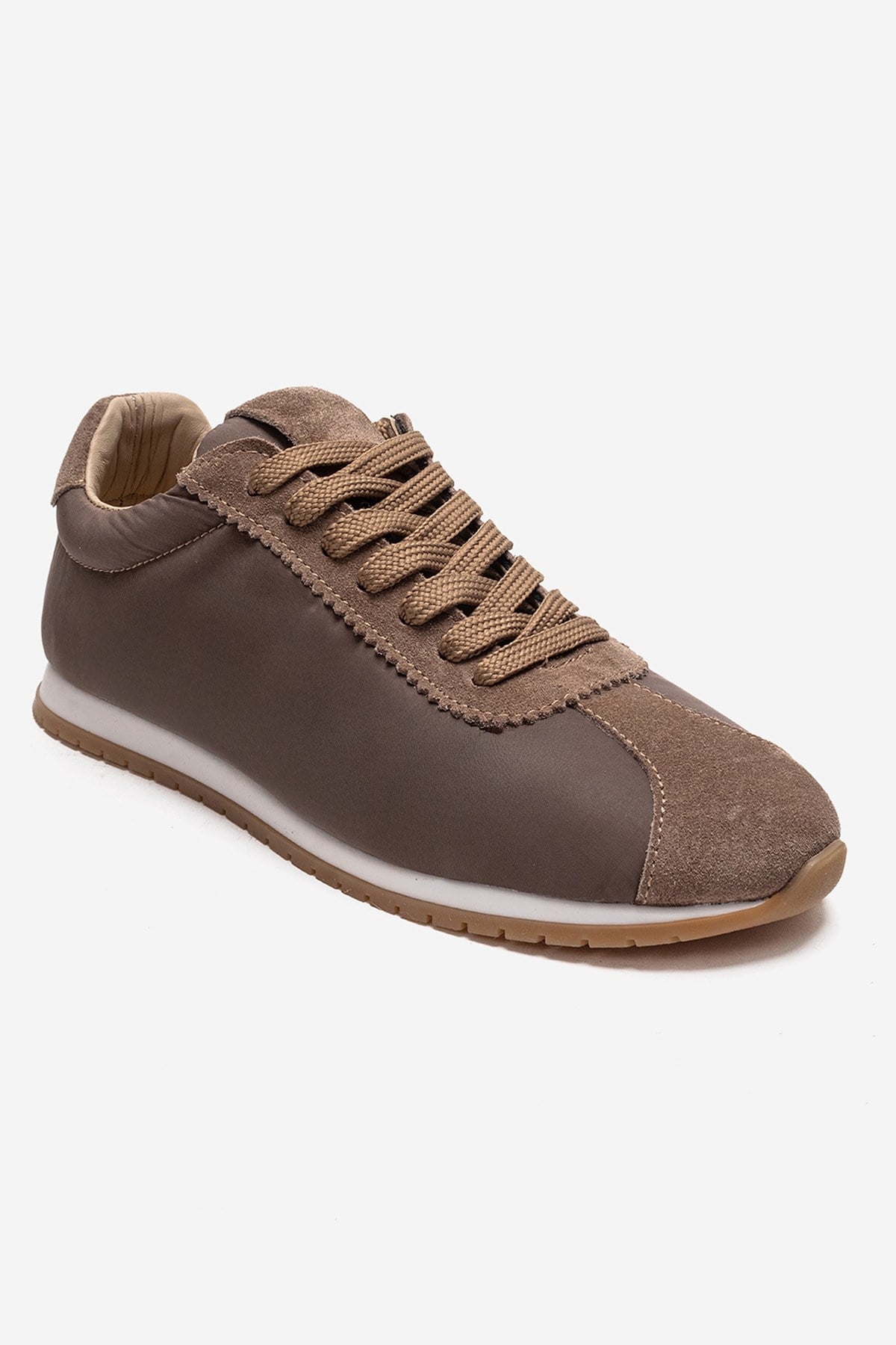 UNICA - Taupe Genuine Leather Sneaker (Women)