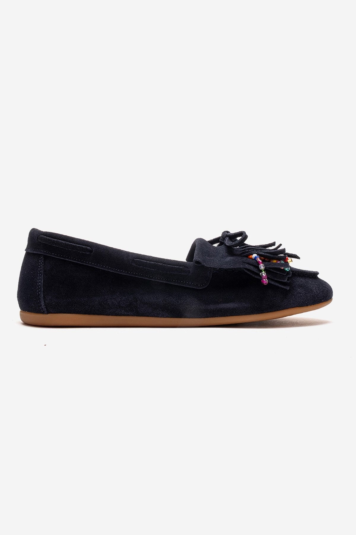 Evelyn - Navy Genuine Leather Loafer (Women)