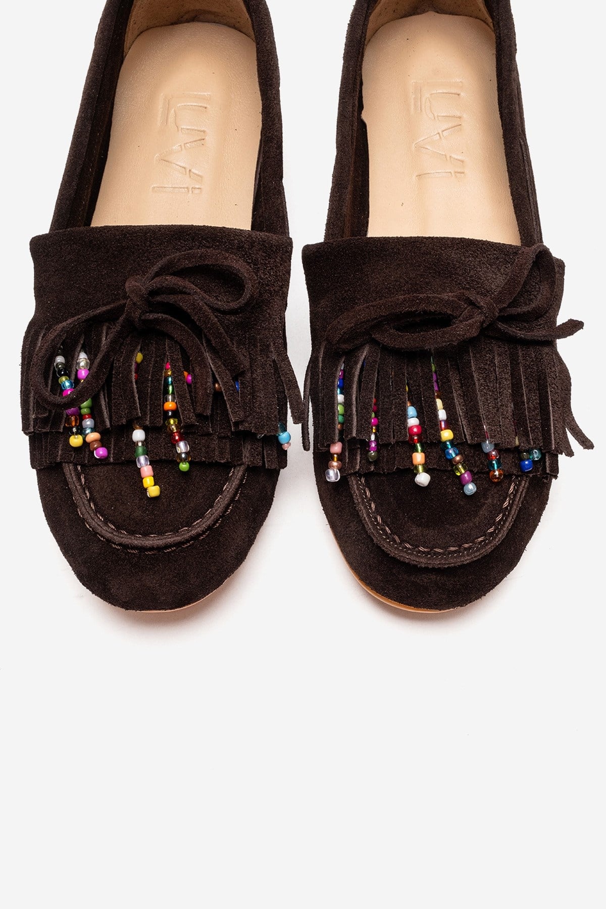 Evelyn - Brown Genuine Leather Suede Loafer (Women)