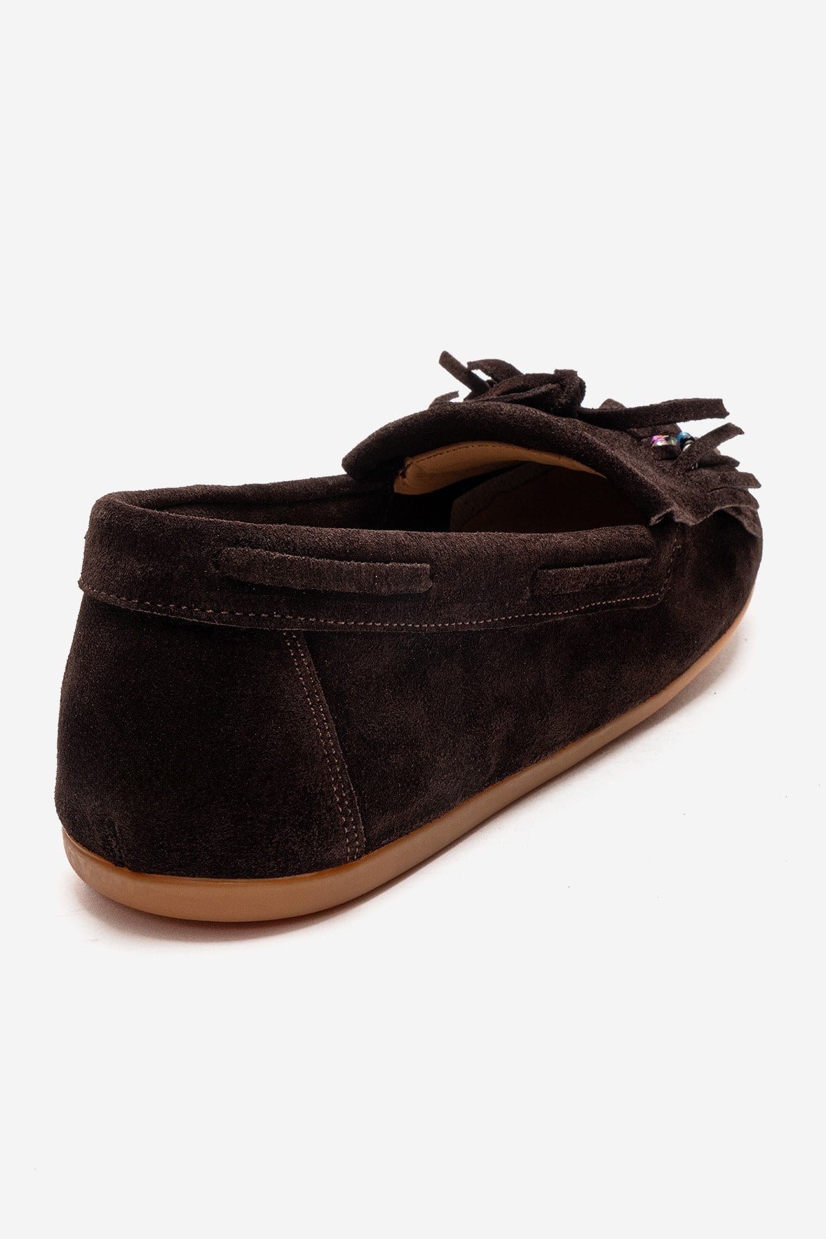 Evelyn - Brown Genuine Leather Suede Loafer (Women)