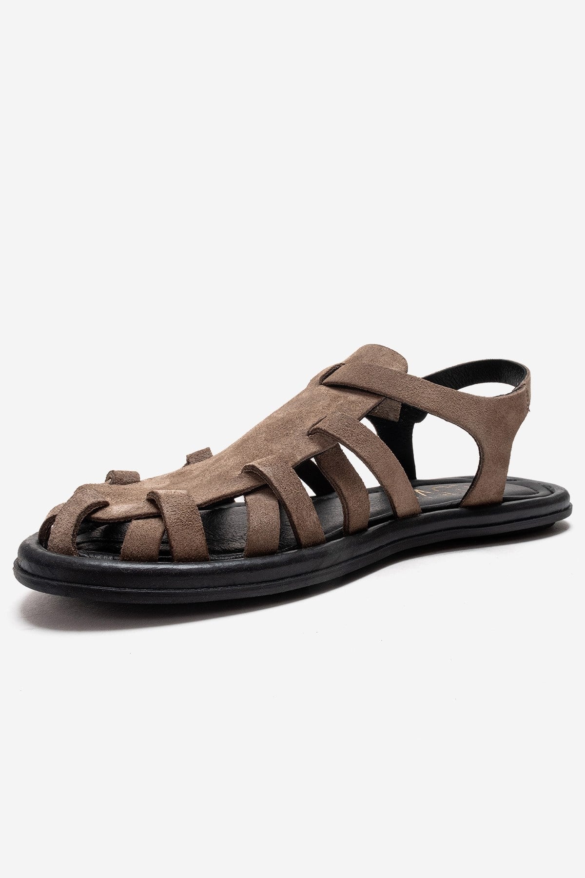 Alone - Taupe Genuine Leather Suede Sandal (Women)