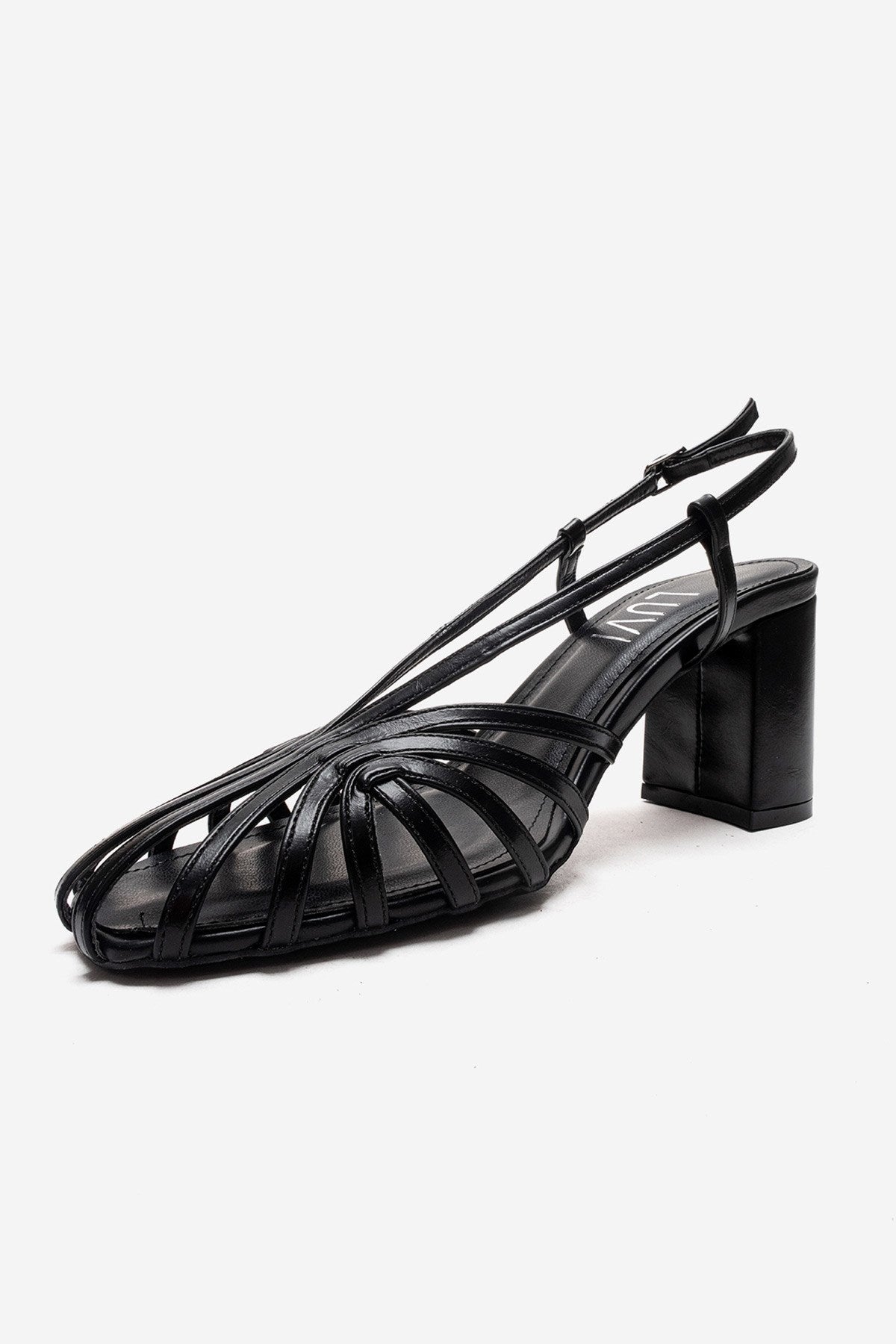 WILDA - Black Block Heel Shoe (Women)