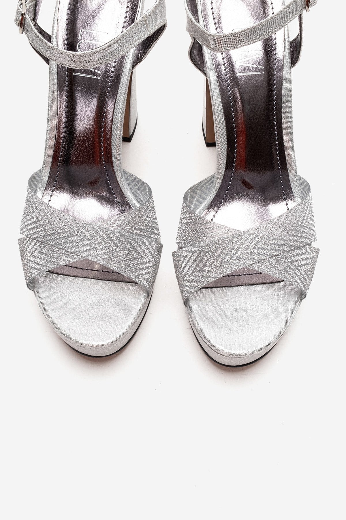 ORELION - Silver Platform Heel Evening Shoe (Women)