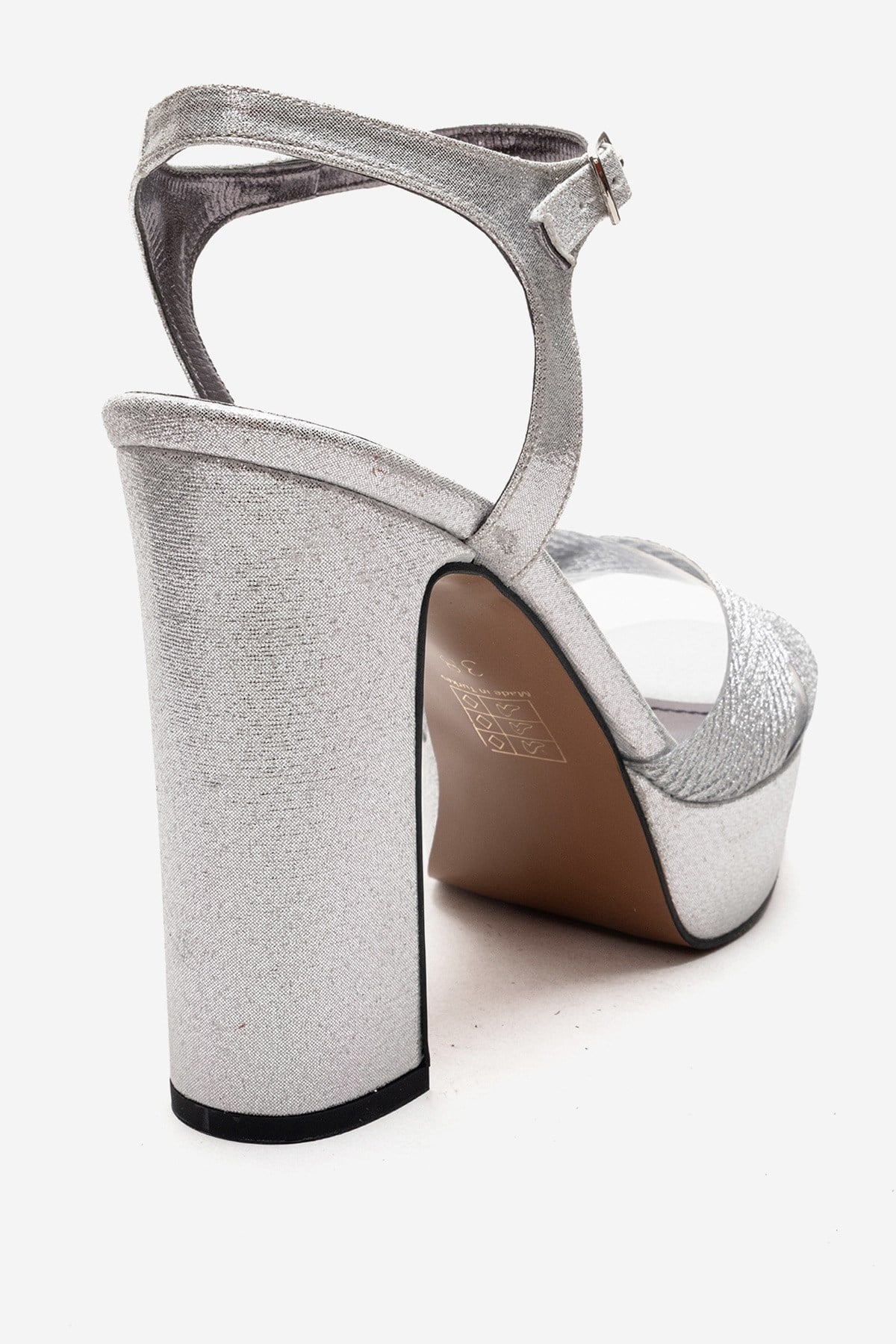 ORELION - Silver Platform Heel Evening Shoe (Women)