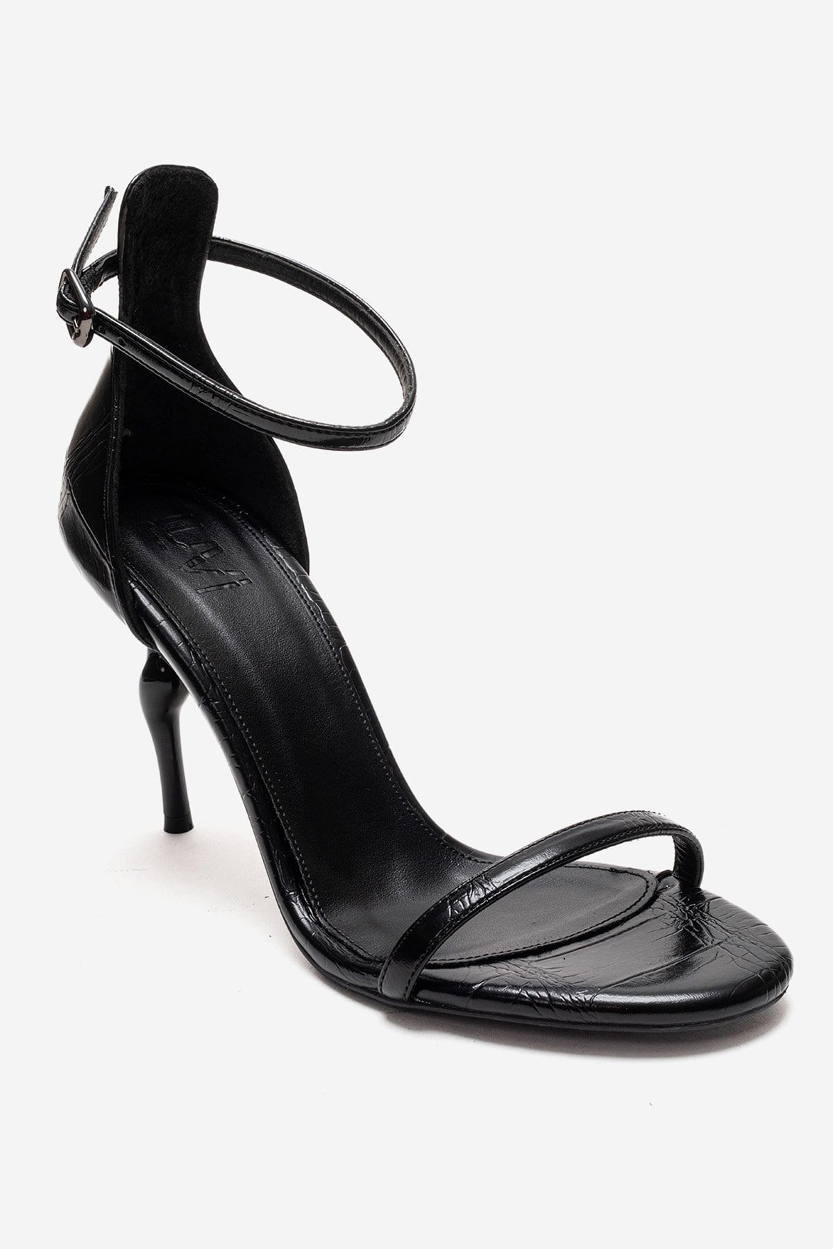 Yelena - Black Patent Thin Strap Stiletto Pump (Women)