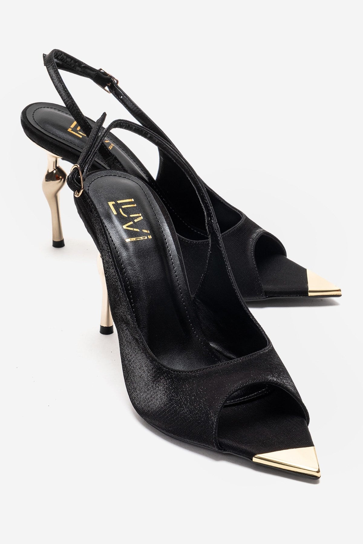 AMORE - Black Slingback Stiletto Pump (Women)