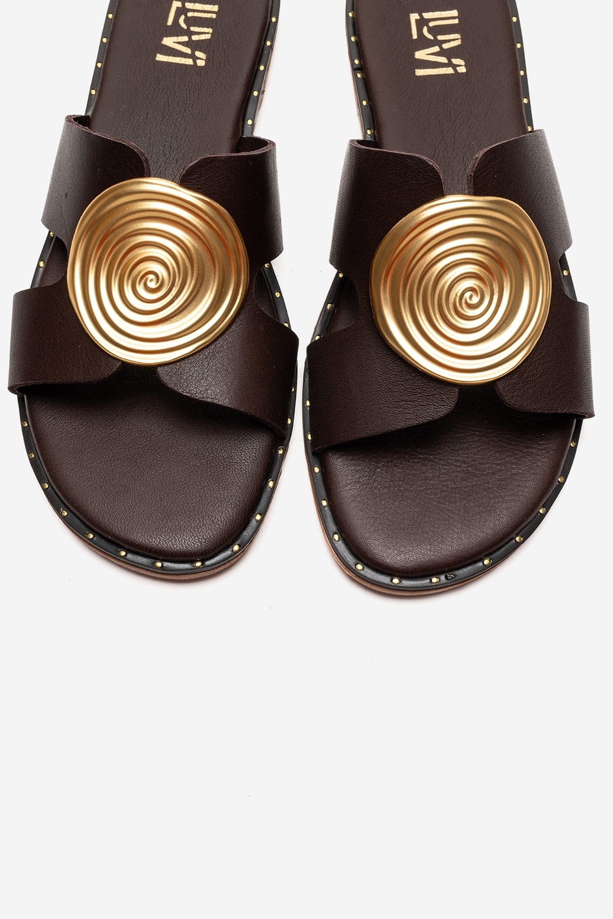 Nolita - Brown Genuine Leather Slide (Women)