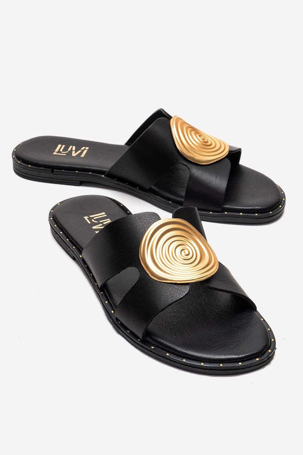 Nolita - Black Genuine Leather Slide (Women)