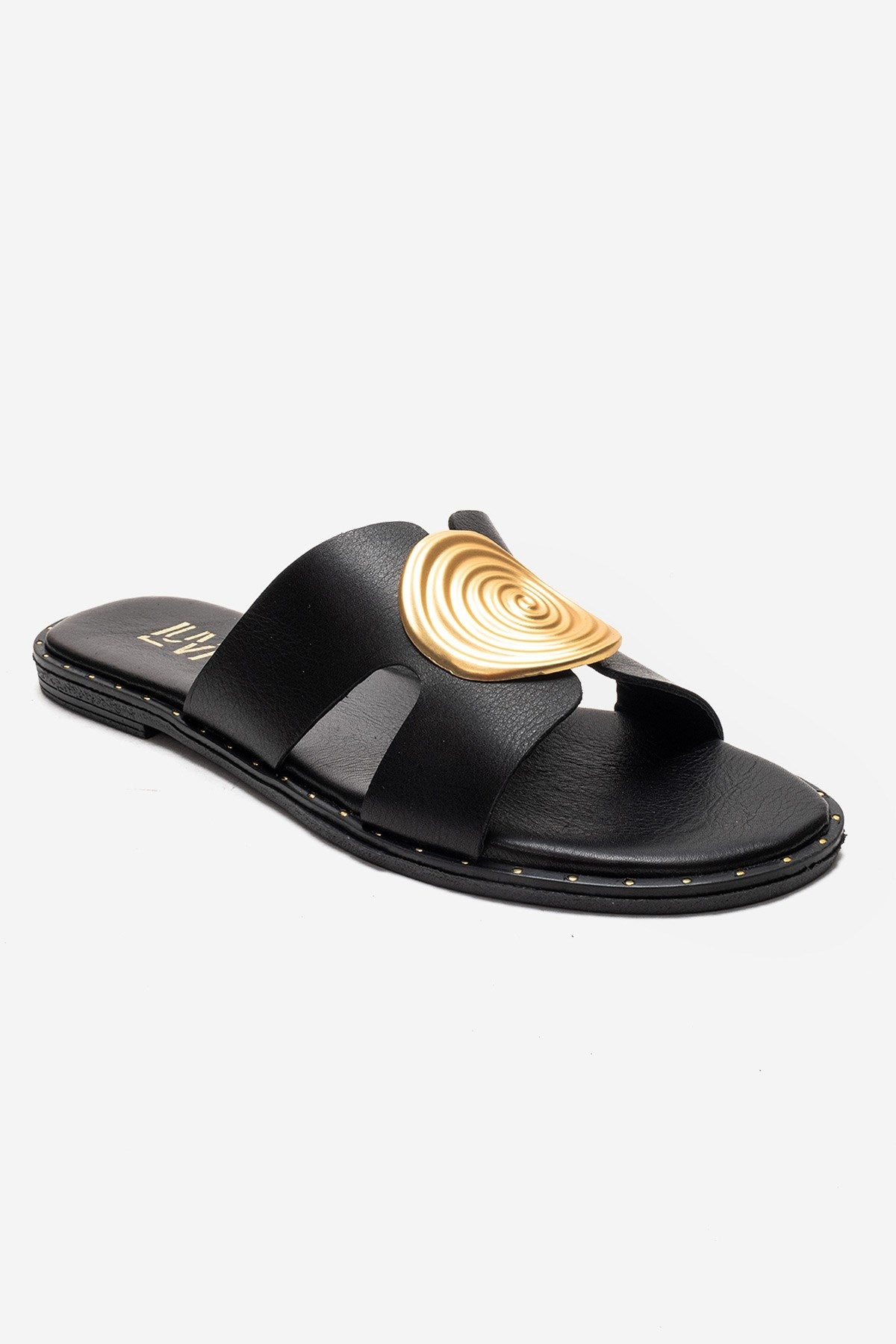 Nolita - Black Genuine Leather Slide (Women)