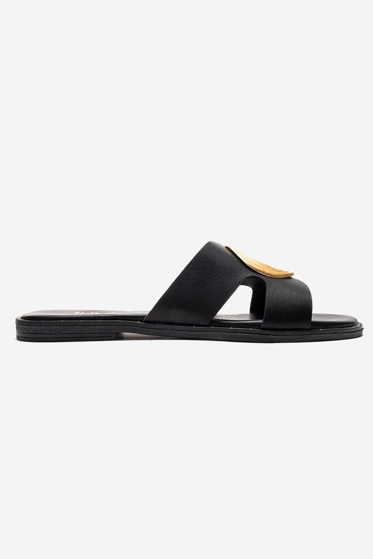 Nolita - Black Genuine Leather Slide (Women)