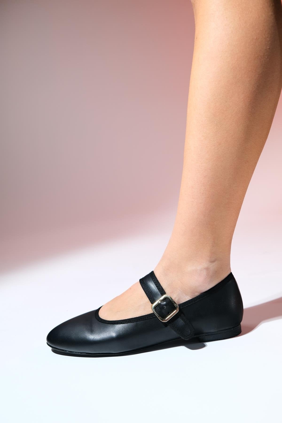 Rollo - Black Ballet Flat (Women)
