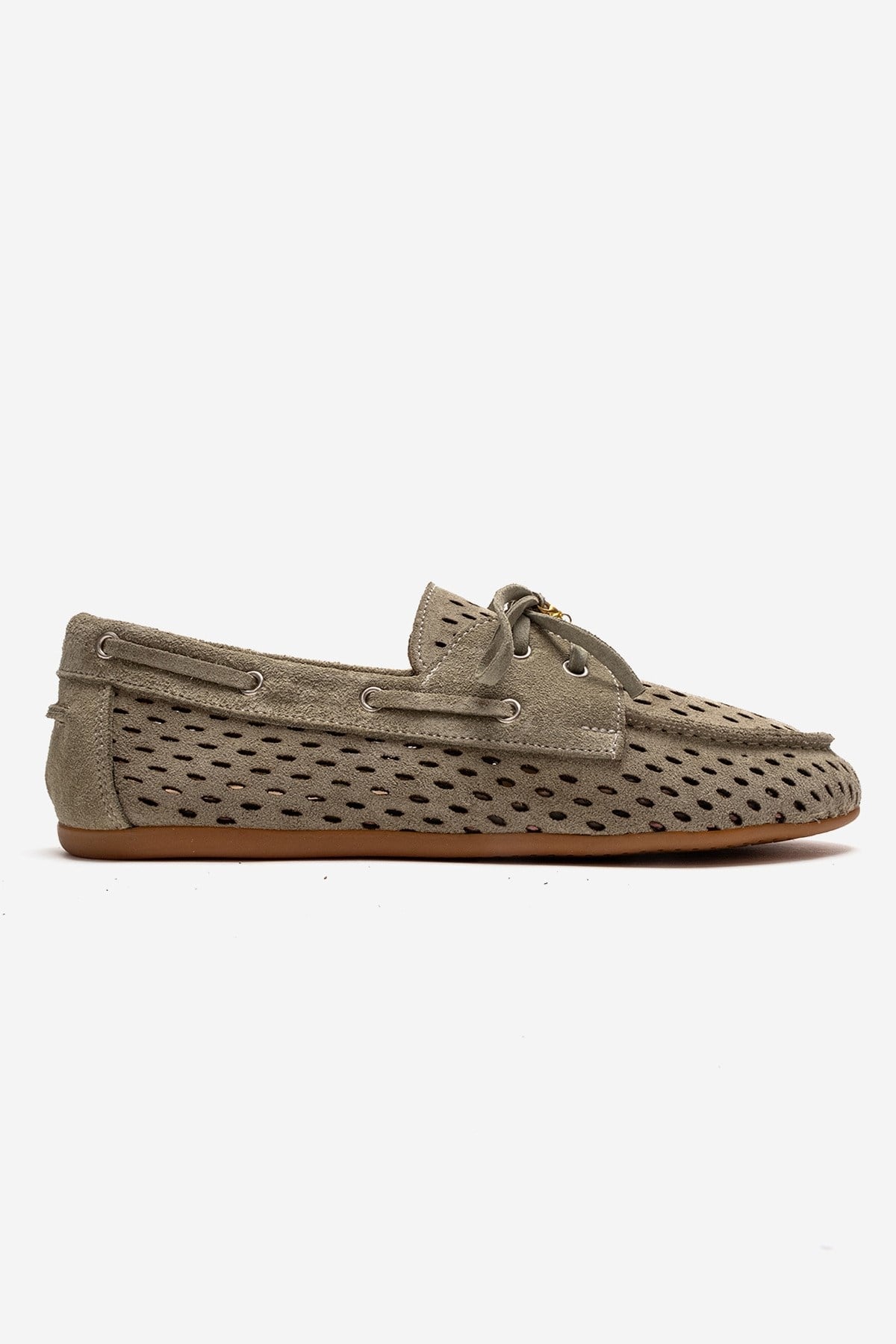 Stevo - Green Genuine Leather Lace-Up Loafer (Women)