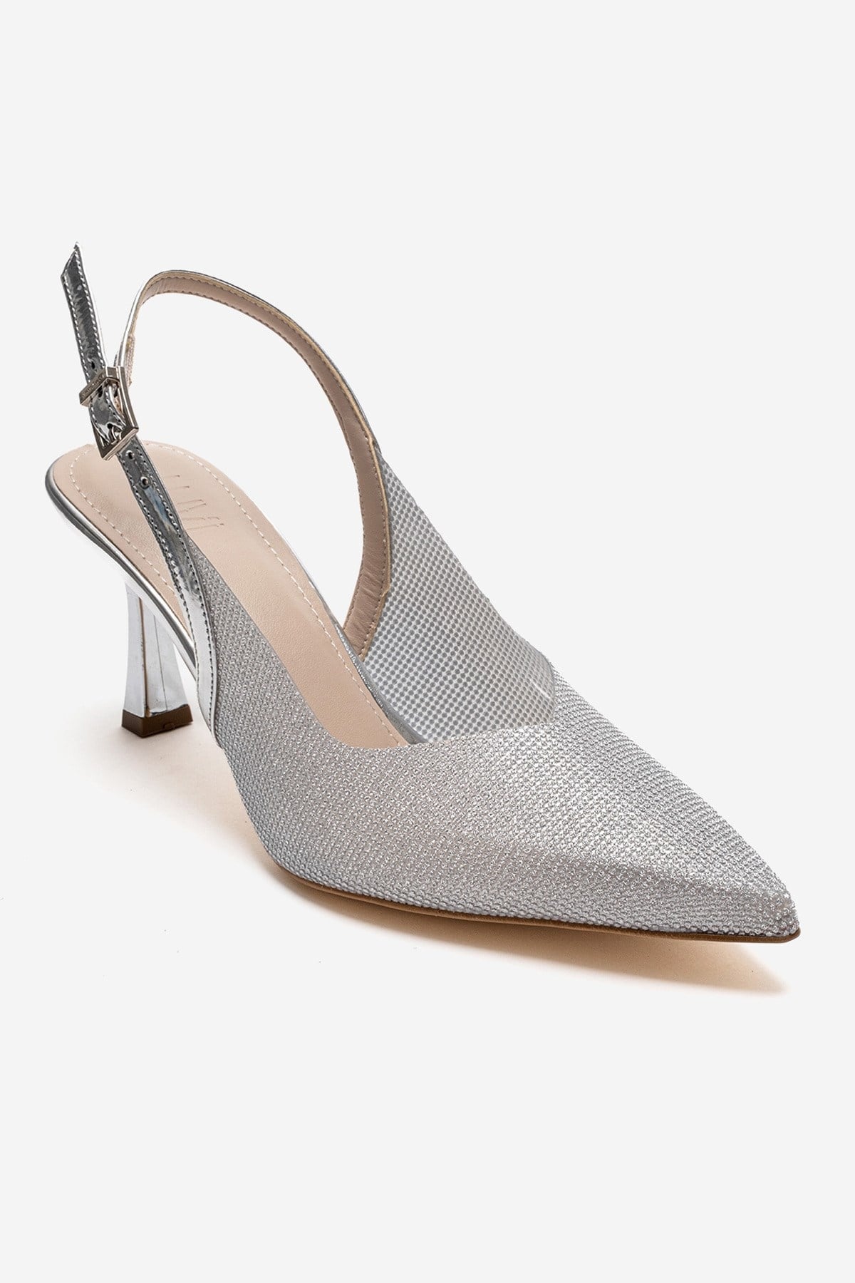 Dorata - Silver Embellished Stiletto Pump (Women)