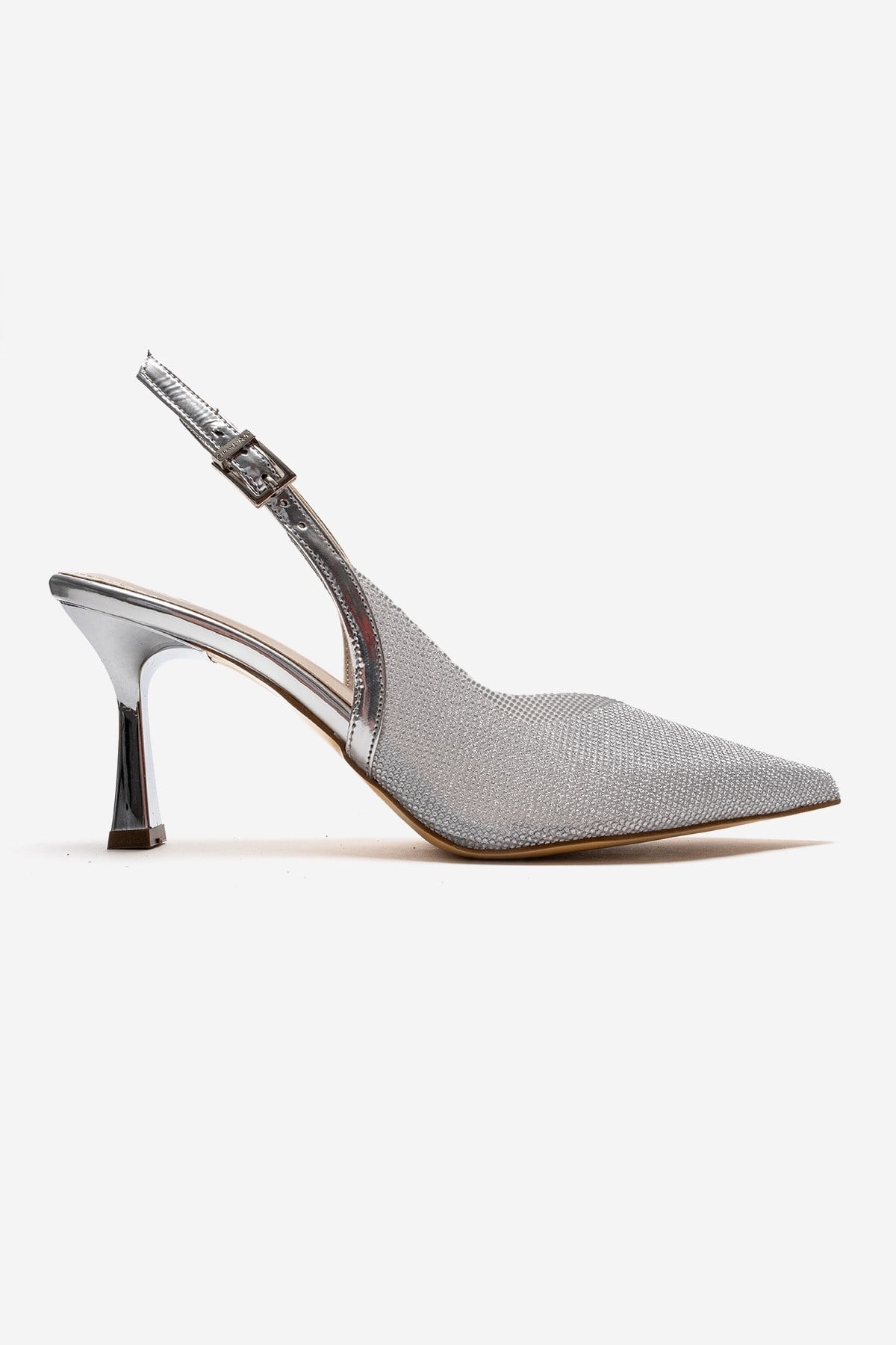 Dorata - Silver Embellished Stiletto Pump (Women)